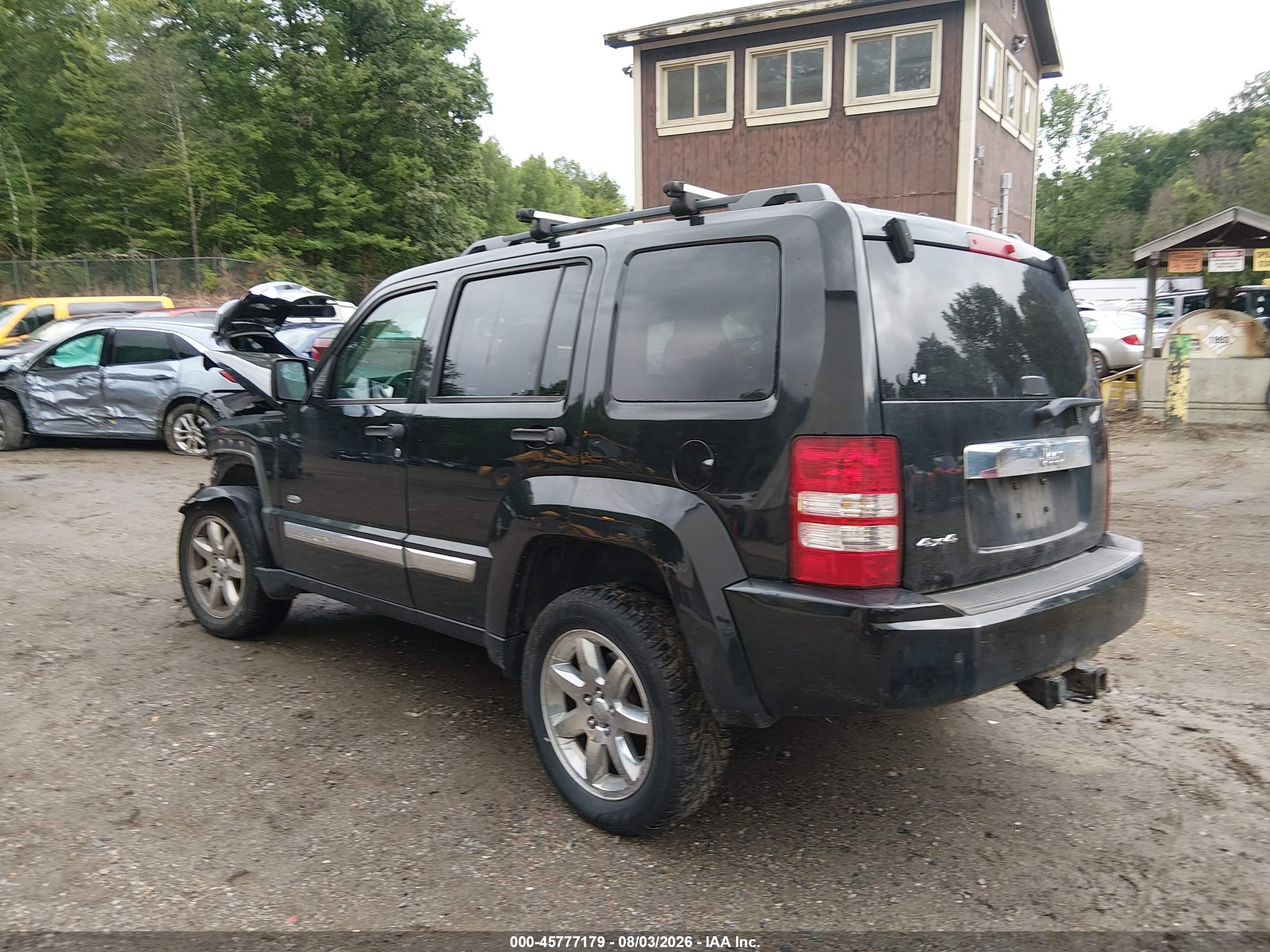 2012 Jeep Liberty Sport Черный vin: 1C4PJMAK1CW192260