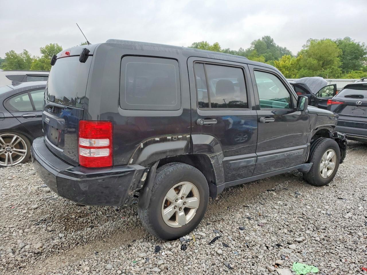 2012 Jeep Liberty Sport Черный vin: 1C4PJMAK1CW197734