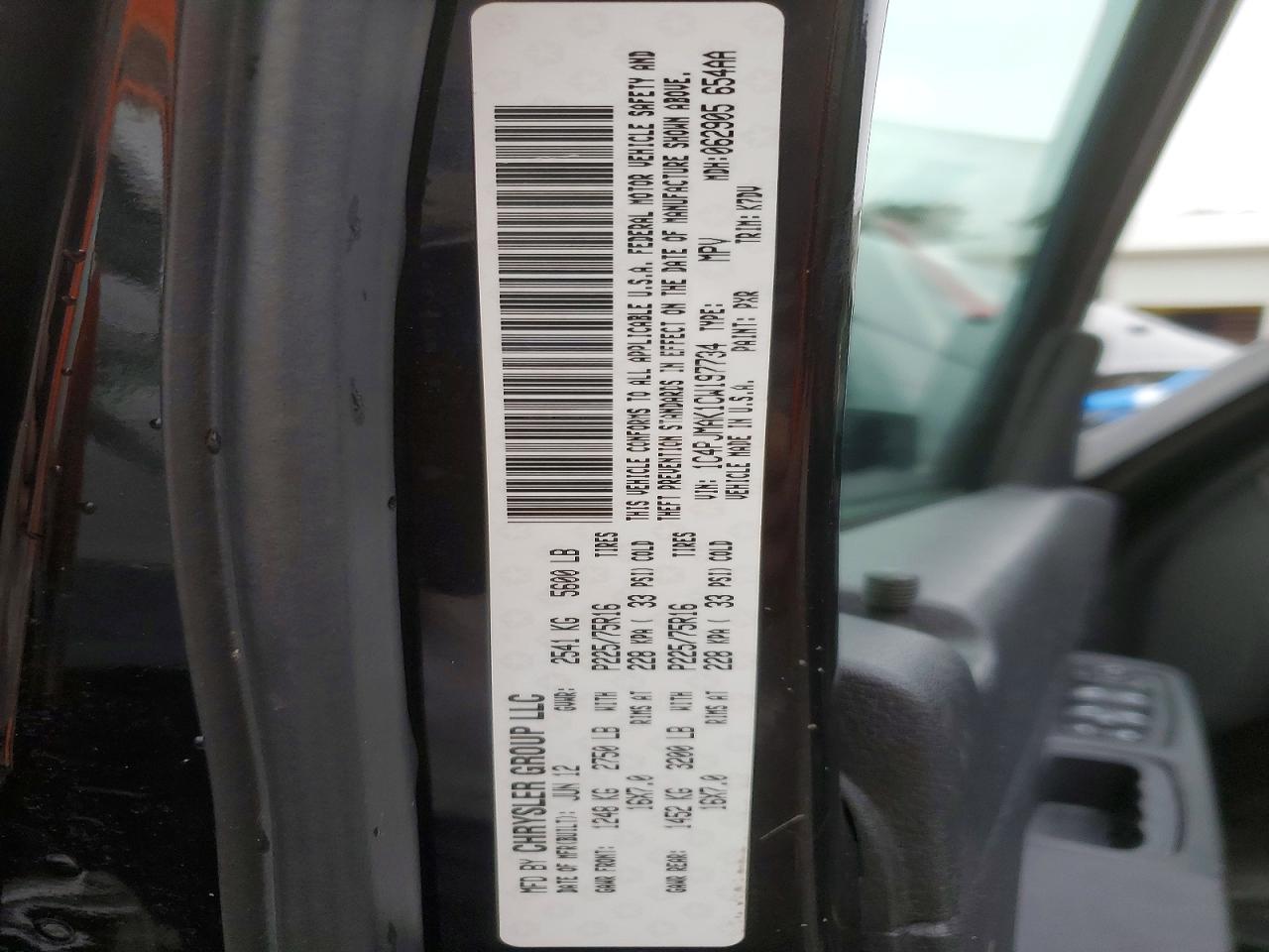 2012 Jeep Liberty Sport Черный vin: 1C4PJMAK1CW197734