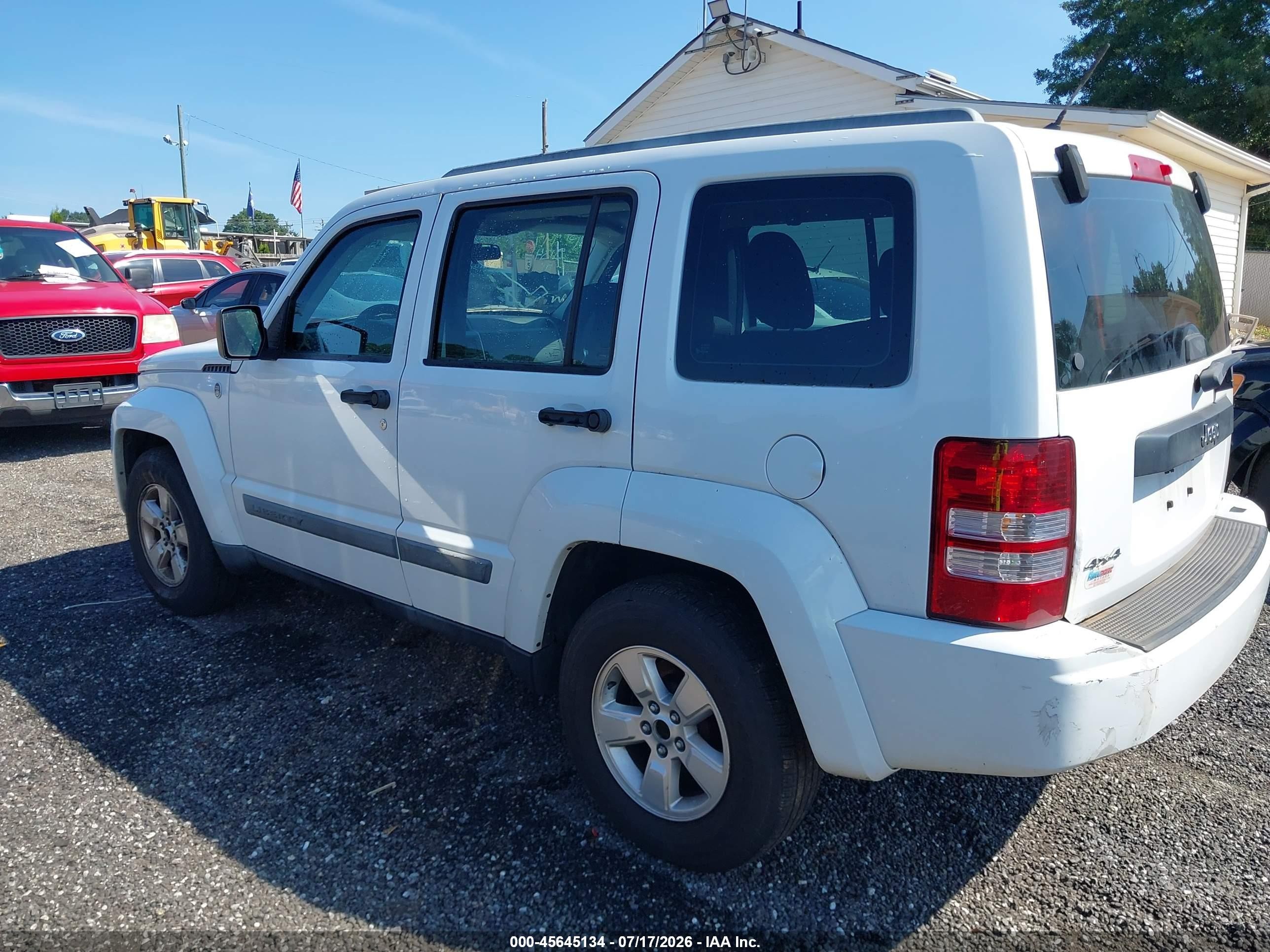 2012 Jeep Liberty Sport White vin: 1C4PJMAK2CW100170