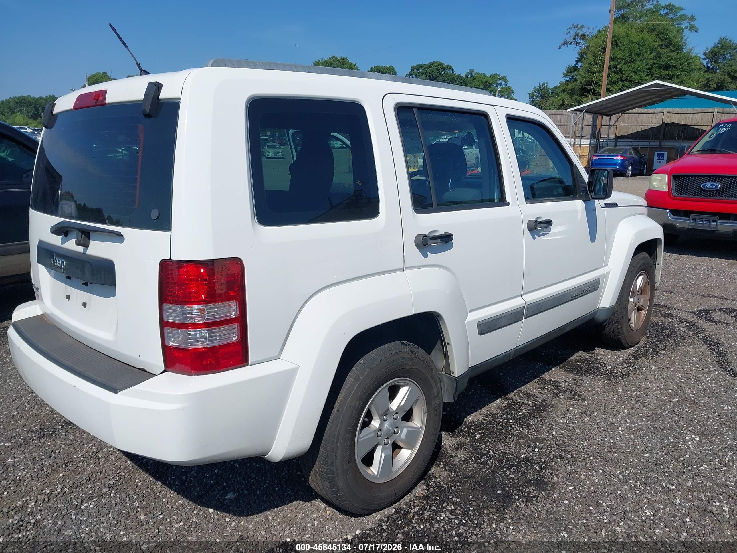 2012 Jeep Liberty Sport White vin: 1C4PJMAK2CW100170