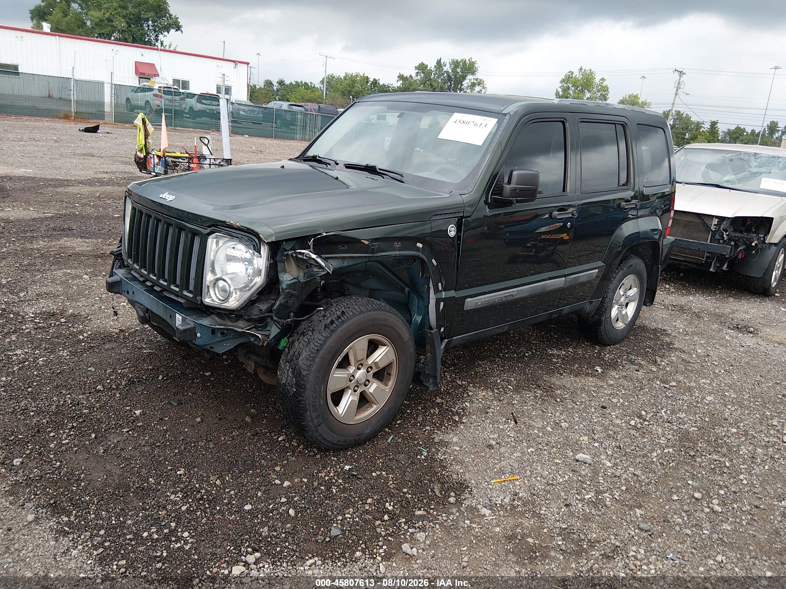 2012 Jeep Liberty Sport Green vin: 1C4PJMAK2CW102792