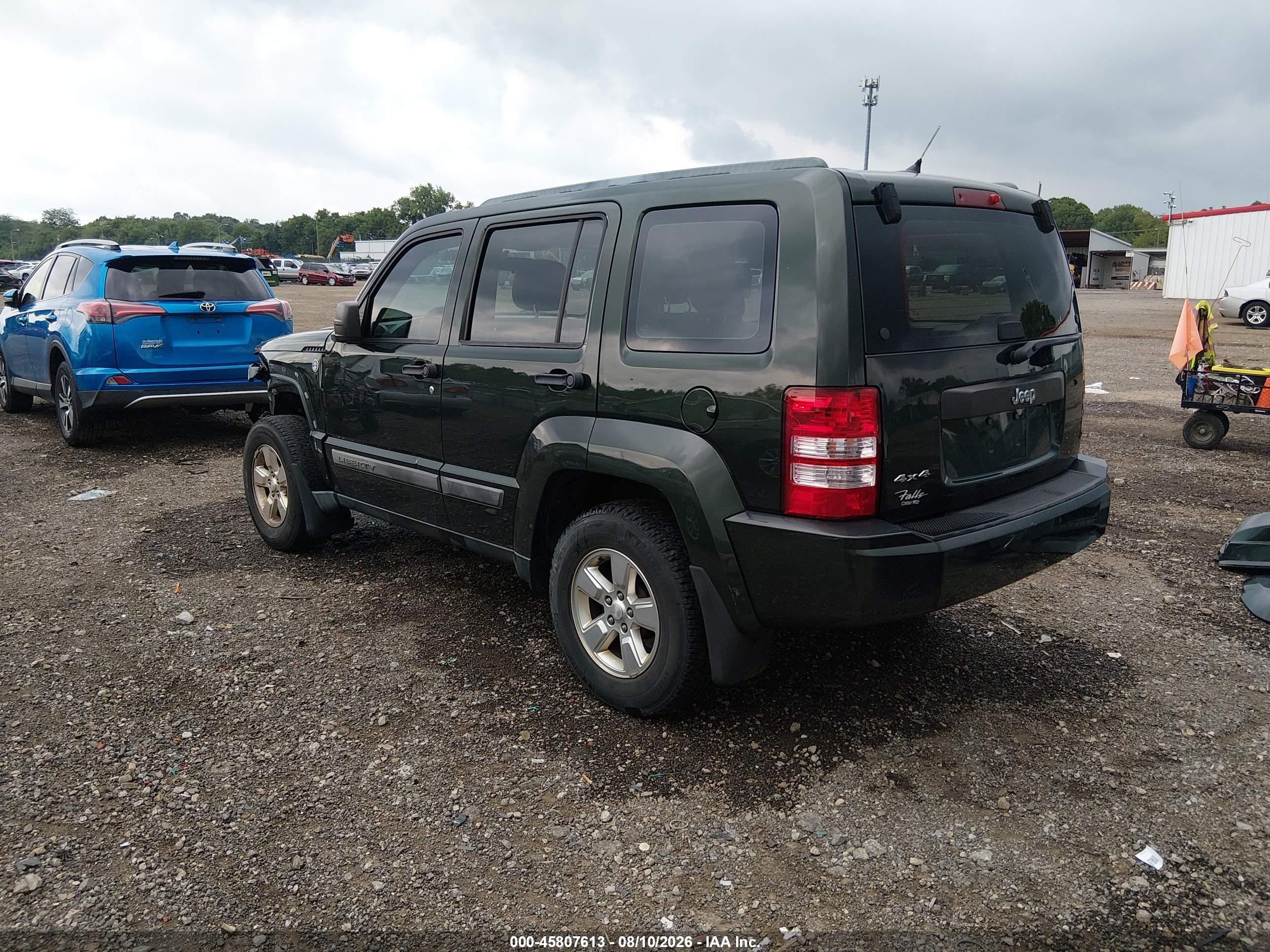 2012 Jeep Liberty Sport Green vin: 1C4PJMAK2CW102792