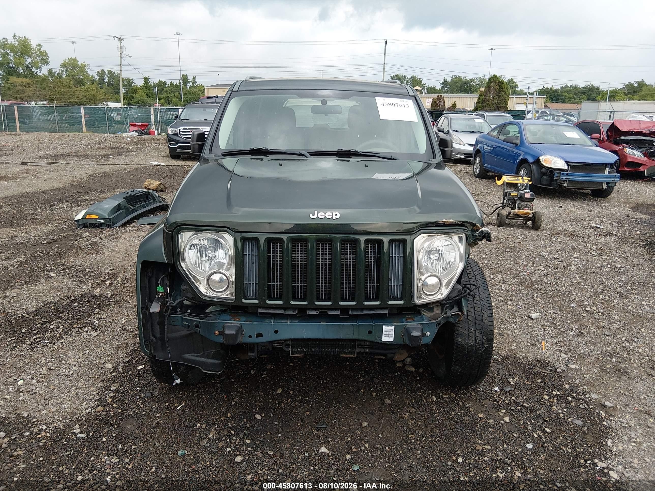 2012 Jeep Liberty Sport Green vin: 1C4PJMAK2CW102792