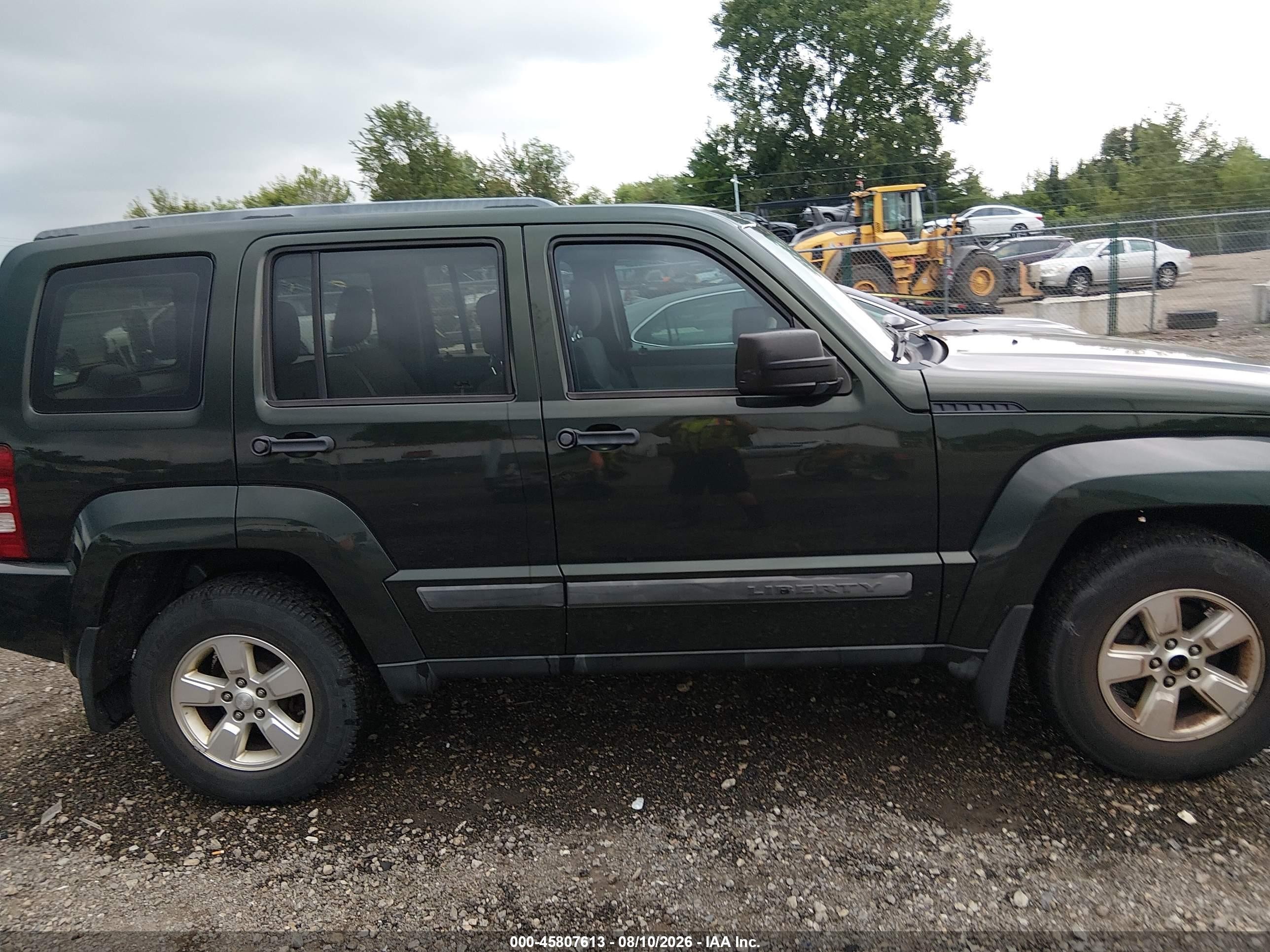 2012 Jeep Liberty Sport Green vin: 1C4PJMAK2CW102792
