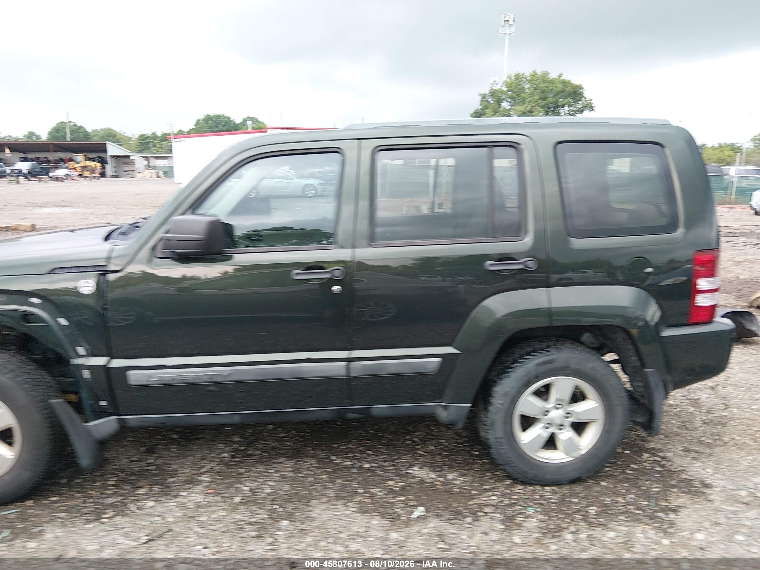 2012 Jeep Liberty Sport Green vin: 1C4PJMAK2CW102792
