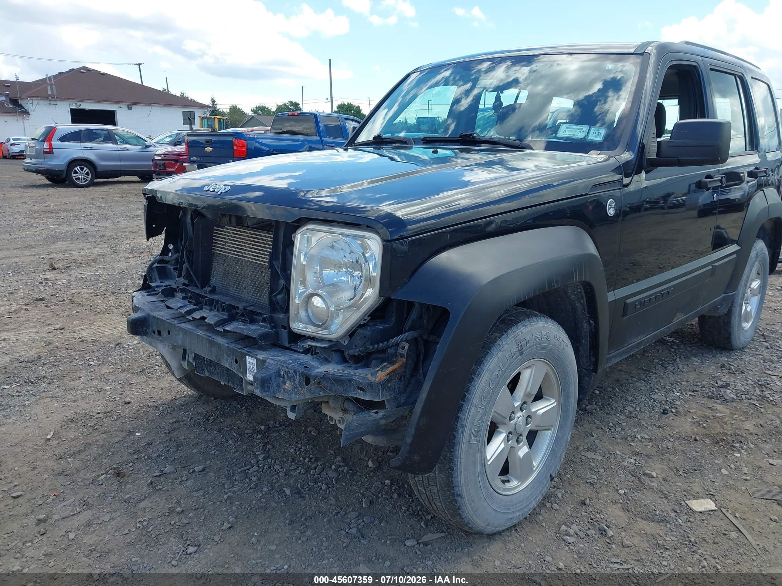 2012 Jeep Liberty Sport Black vin: 1C4PJMAK2CW103537