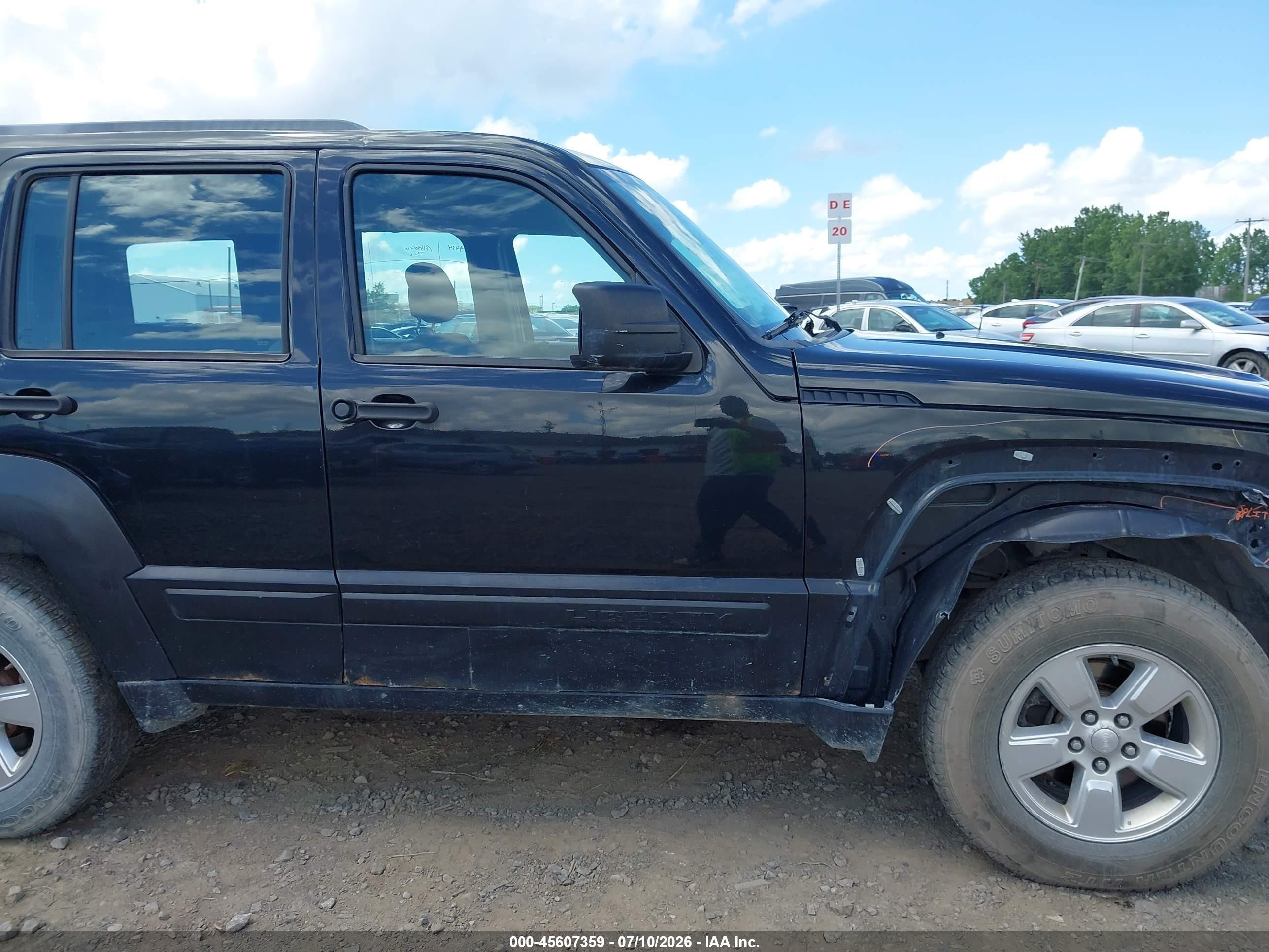 2012 Jeep Liberty Sport Black vin: 1C4PJMAK2CW103537