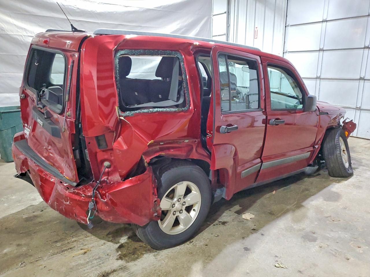 2012 Jeep Liberty Sport Maroon vin: 1C4PJMAK2CW105885