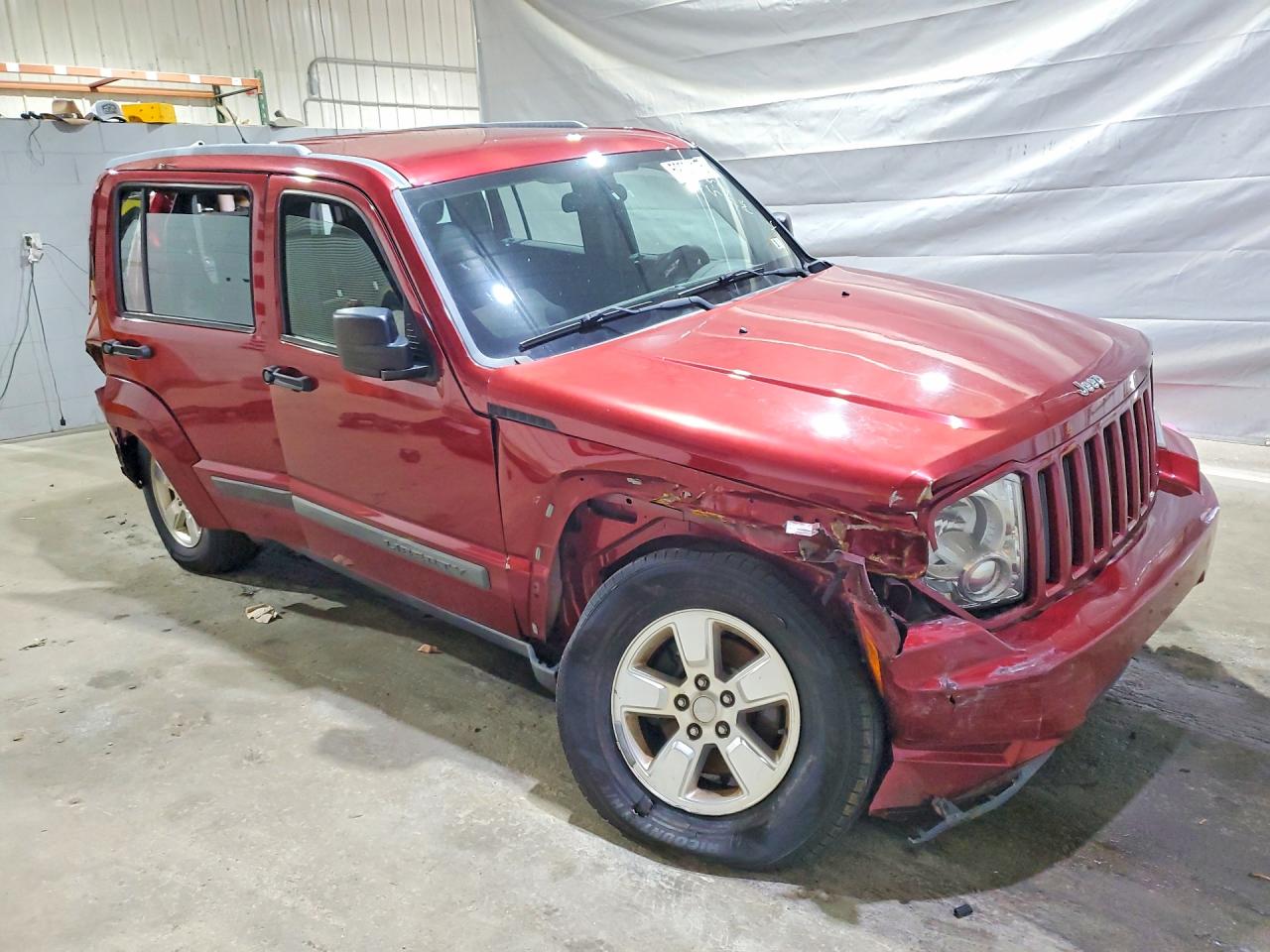 2012 Jeep Liberty Sport Maroon vin: 1C4PJMAK2CW105885