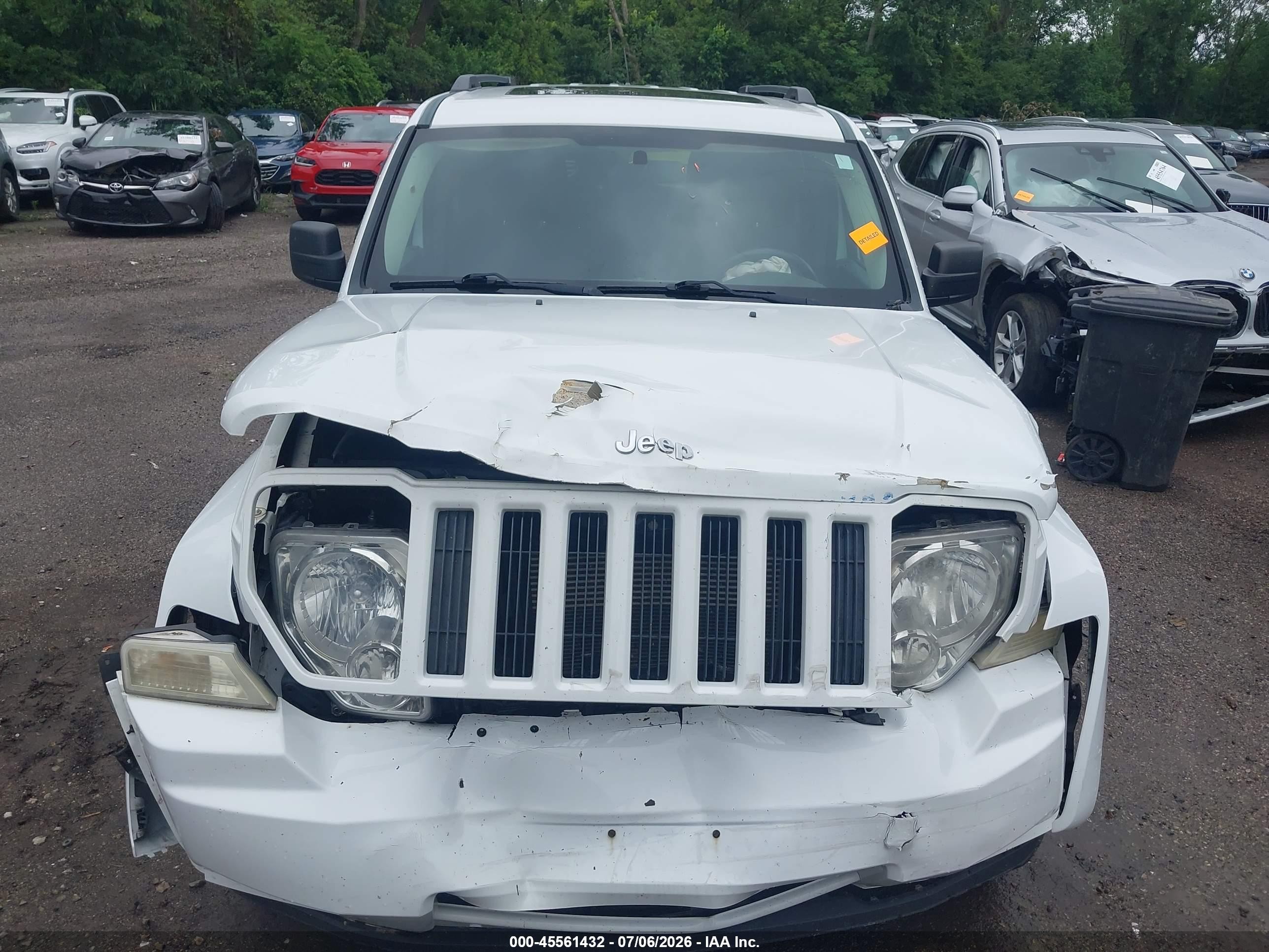 2012 Jeep Liberty Sport White vin: 1C4PJMAK2CW113159