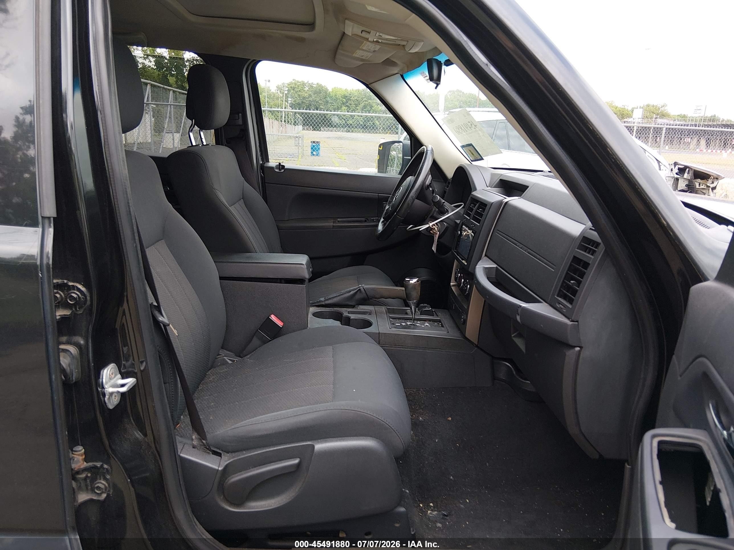 2012 Jeep Liberty Sport Black vin: 1C4PJMAK2CW118698