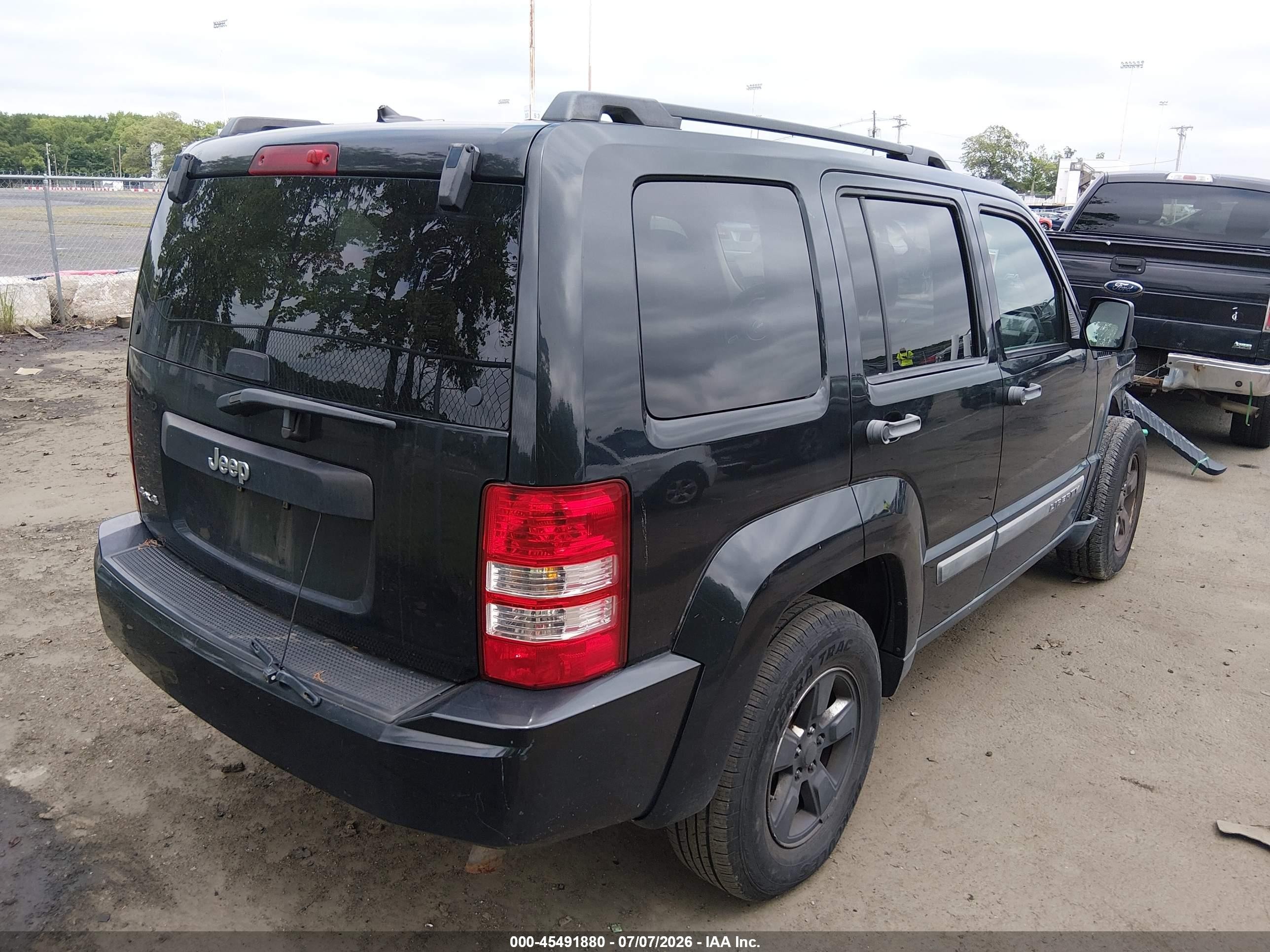 2012 Jeep Liberty Sport Black vin: 1C4PJMAK2CW118698