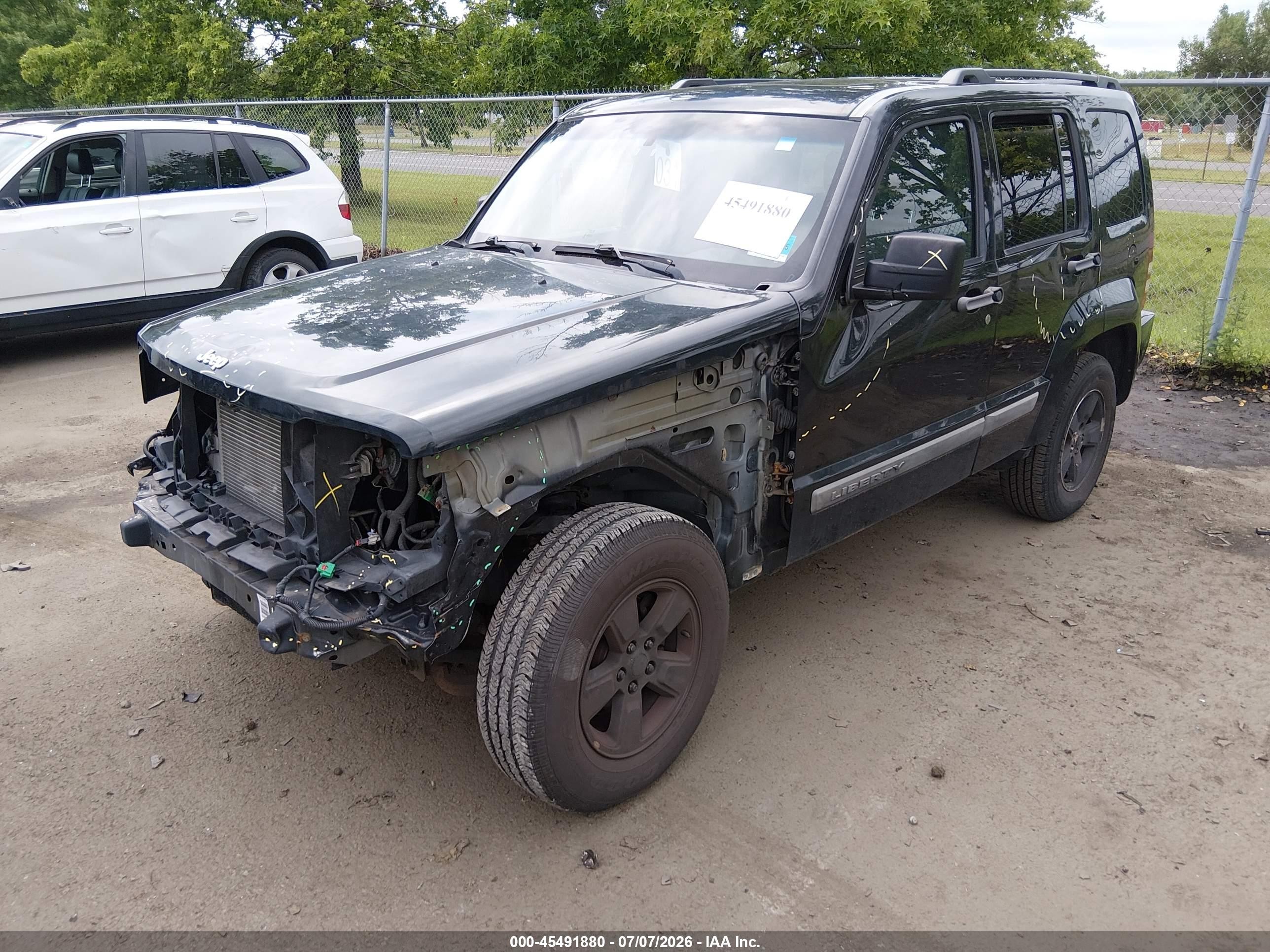 2012 Jeep Liberty Sport Black vin: 1C4PJMAK2CW118698