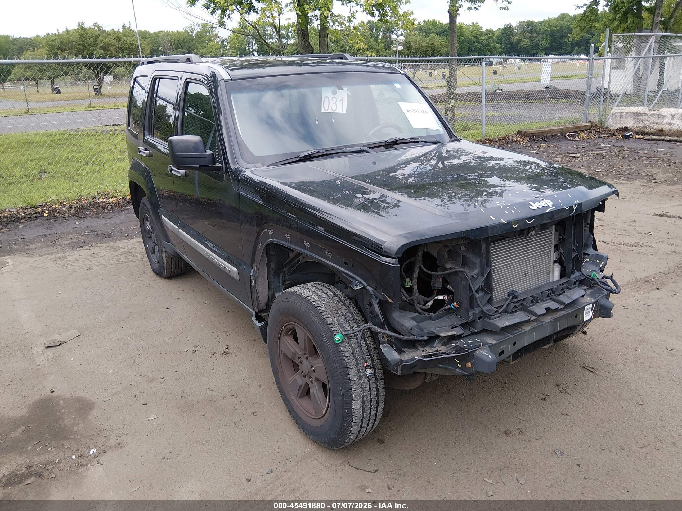 2012 Jeep Liberty Sport Black vin: 1C4PJMAK2CW118698