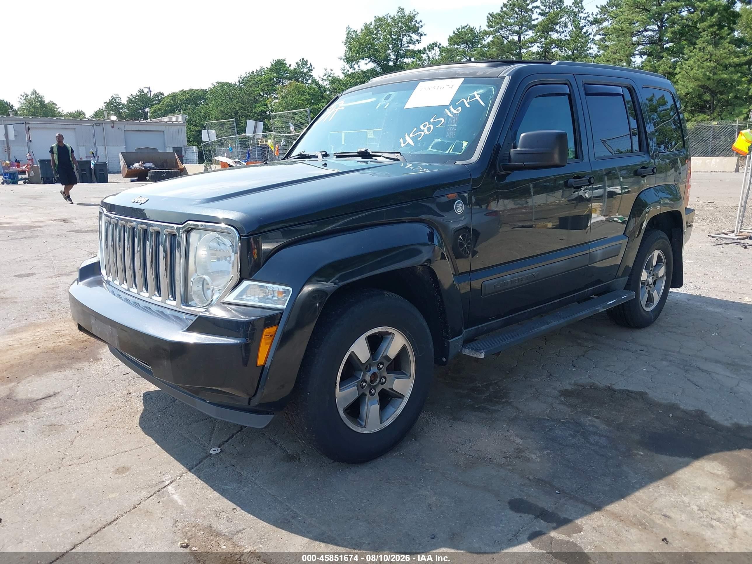 2012 Jeep Liberty Sport Black vin: 1C4PJMAK2CW144234