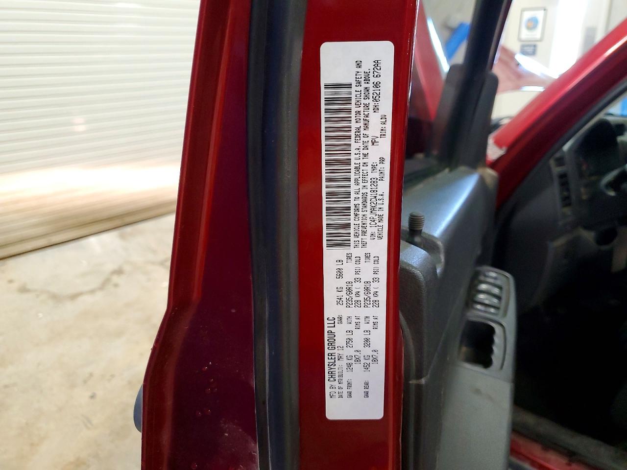 2012 Jeep Liberty Sport Maroon vin: 1C4PJMAK2CW181283