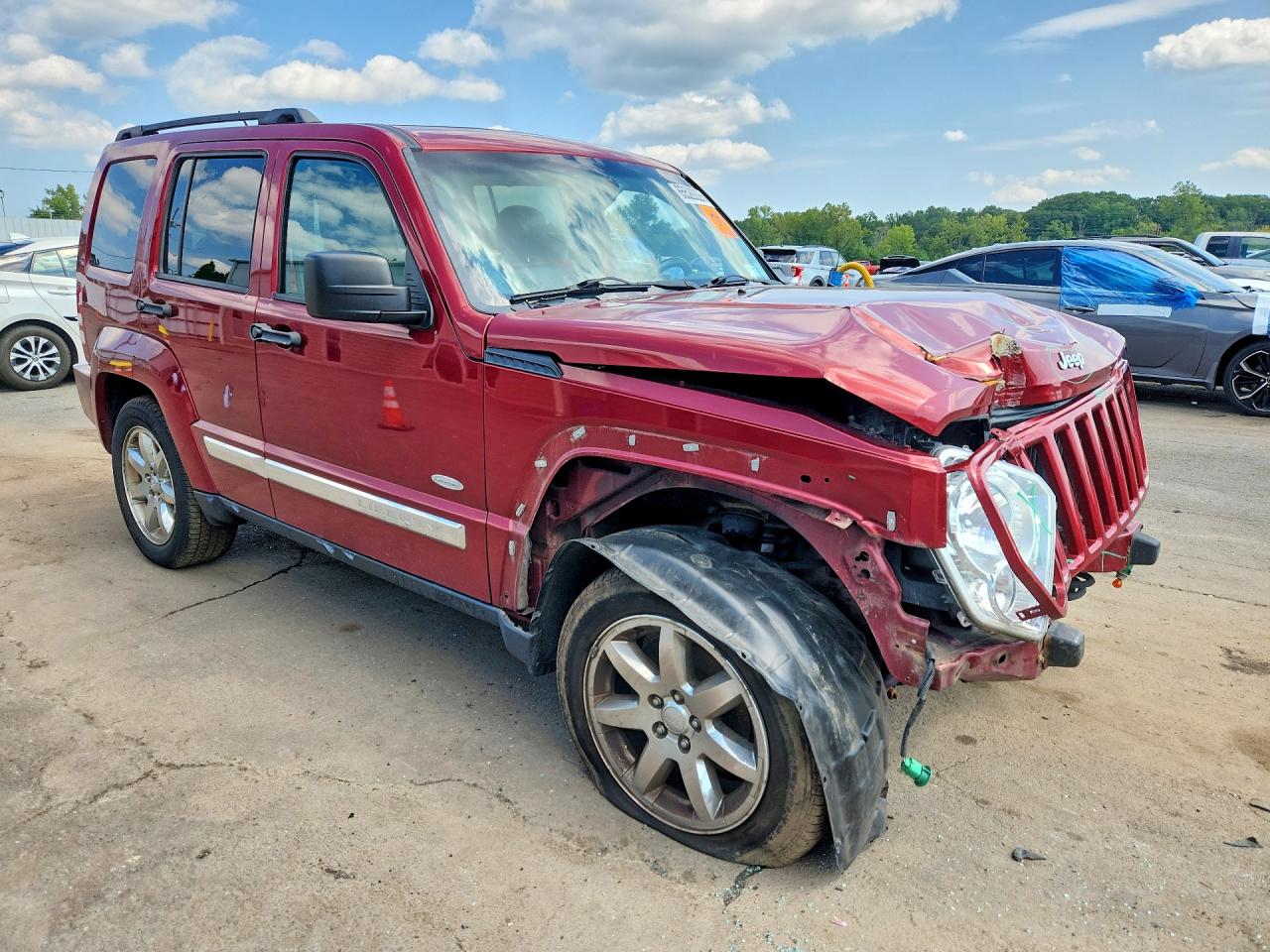 2012 Jeep Liberty Sport Burgundy vin: 1C4PJMAK2CW195863