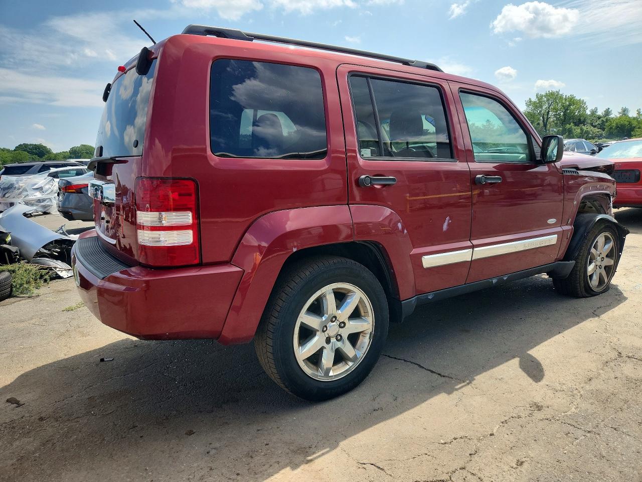 2012 Jeep Liberty Sport Burgundy vin: 1C4PJMAK2CW195863
