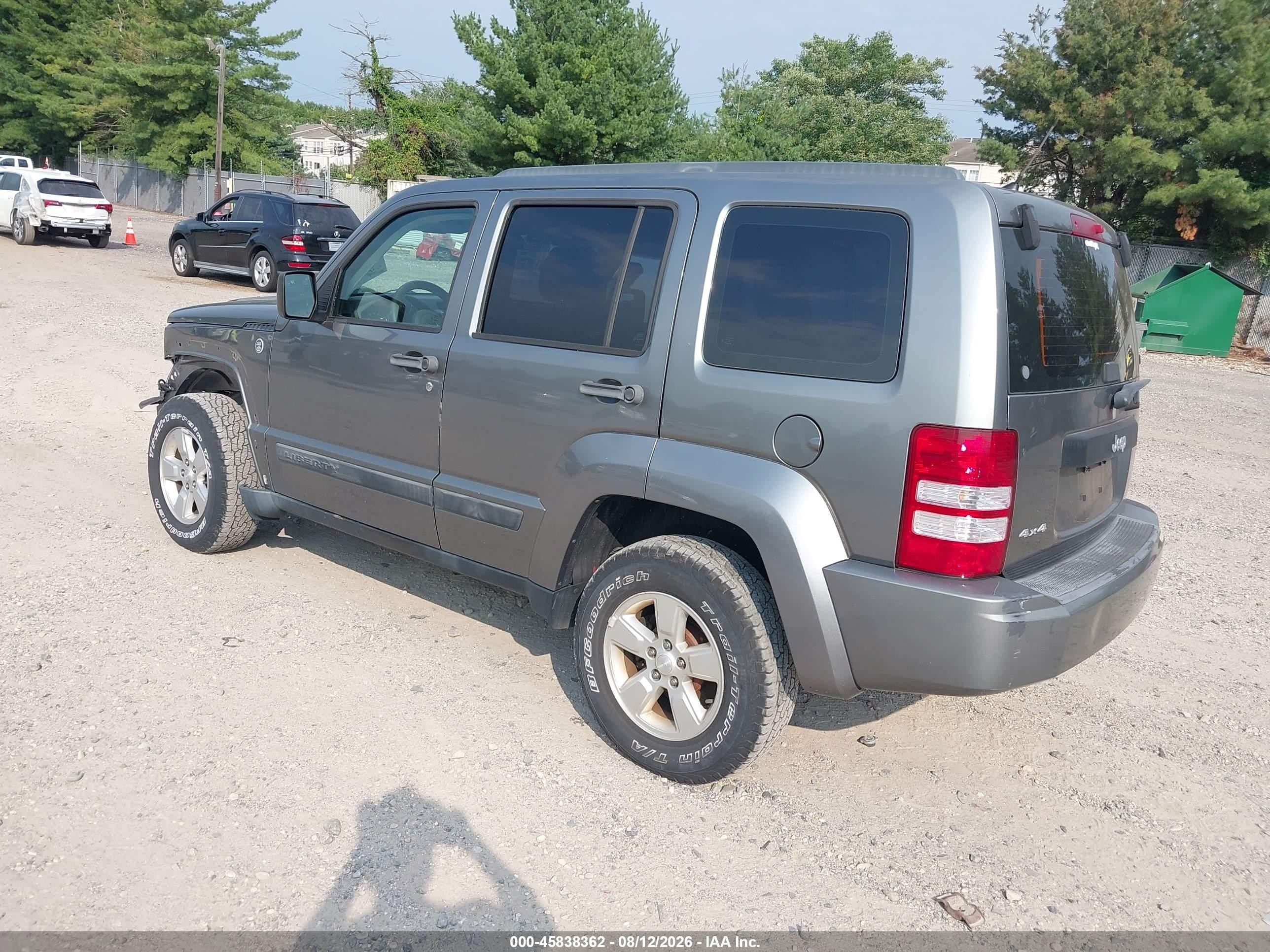 2012 Jeep Liberty Sport Gray vin: 1C4PJMAK2CW205260