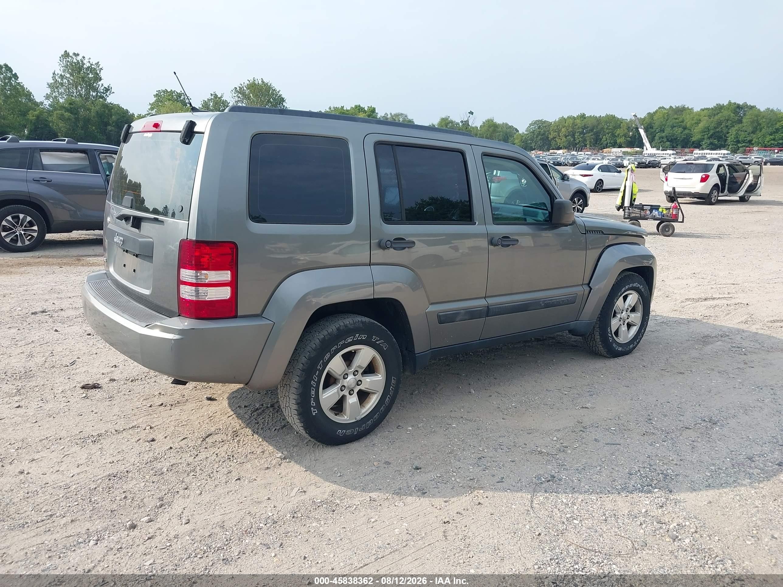2012 Jeep Liberty Sport Gray vin: 1C4PJMAK2CW205260