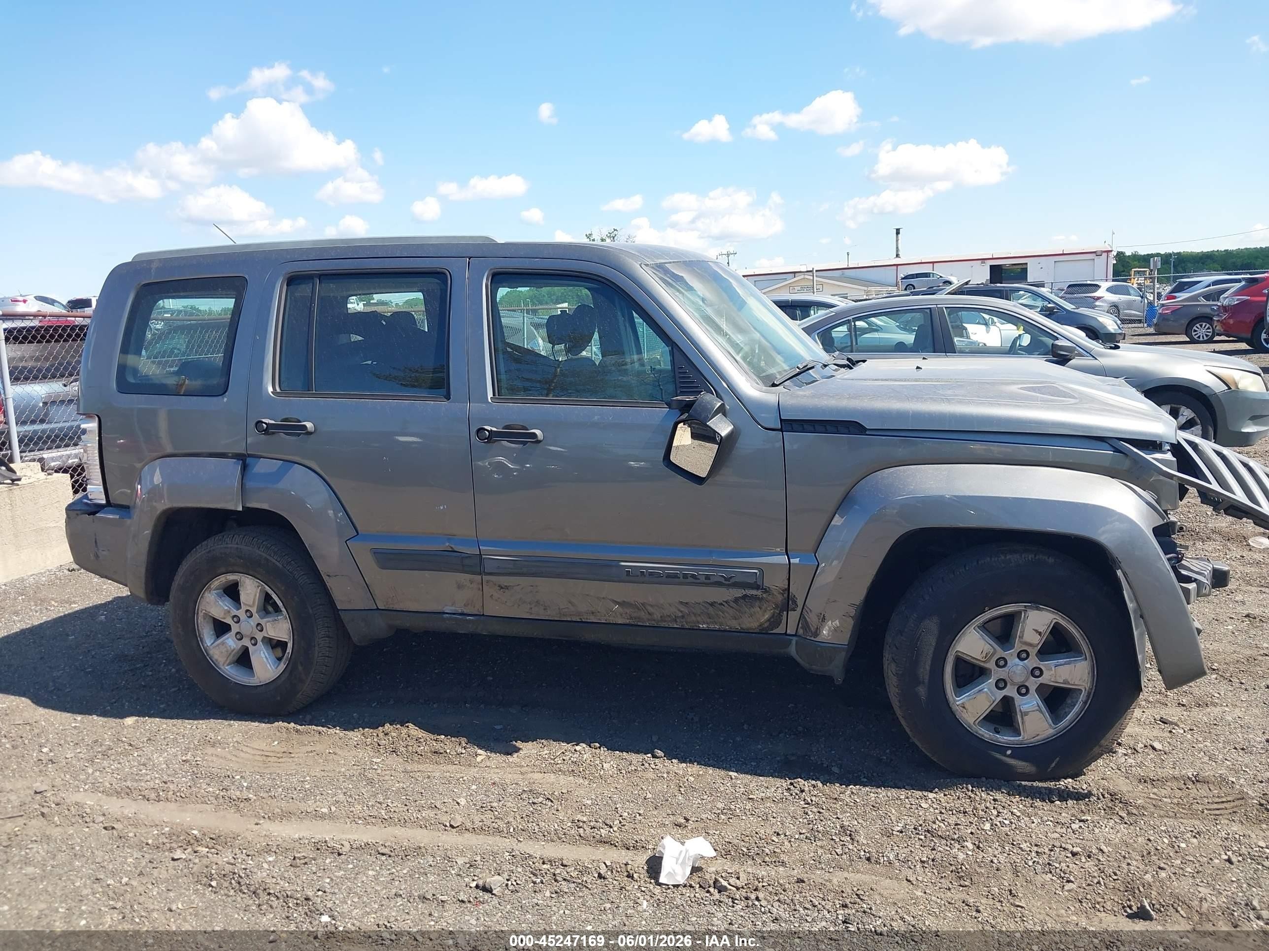2012 Jeep Liberty Sport Gray vin: 1C4PJMAK3CW126356