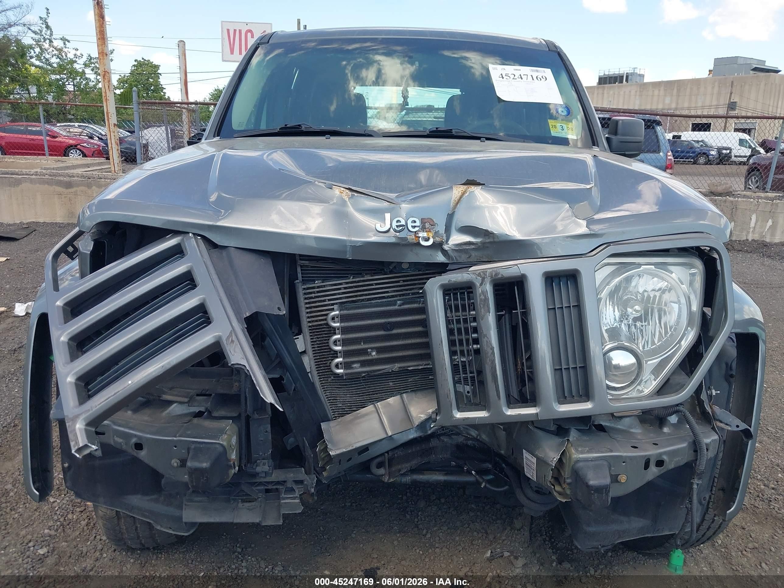2012 Jeep Liberty Sport Gray vin: 1C4PJMAK3CW126356