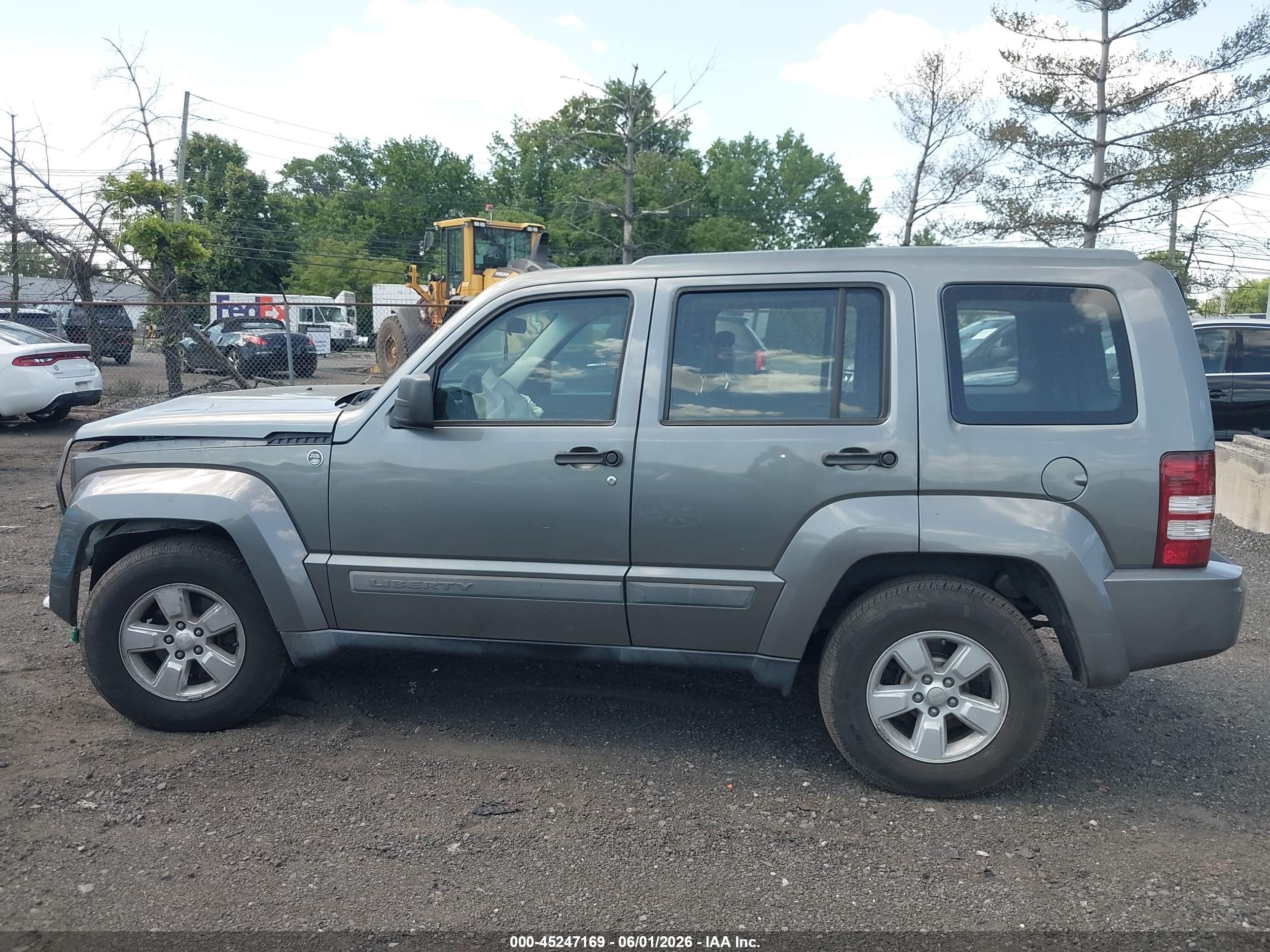 2012 Jeep Liberty Sport Gray vin: 1C4PJMAK3CW126356