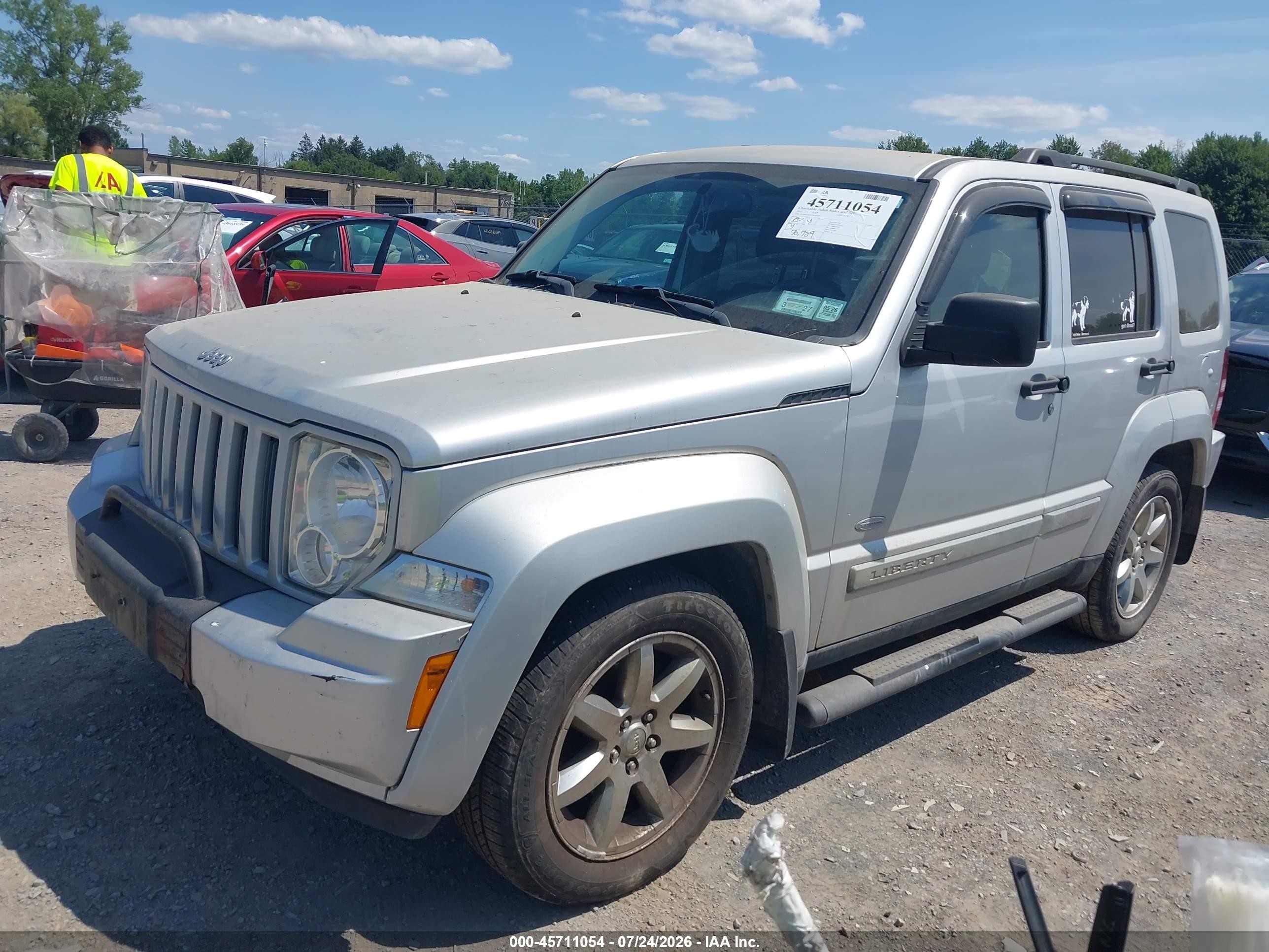 2012 Jeep Liberty Sport Silver vin: 1C4PJMAK3CW181373