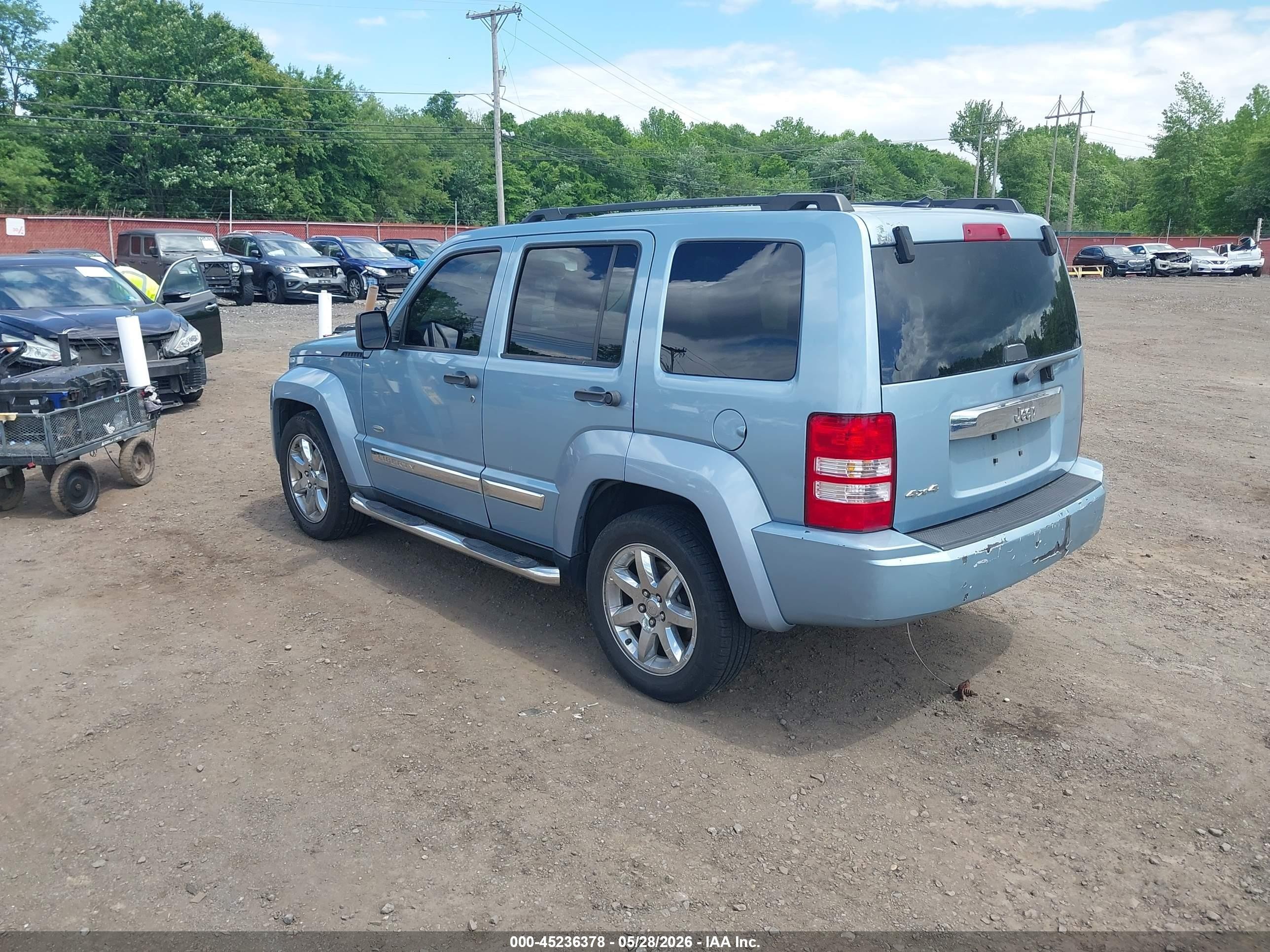 2012 Jeep Liberty Sport Light Blue vin: 1C4PJMAK3CW200276