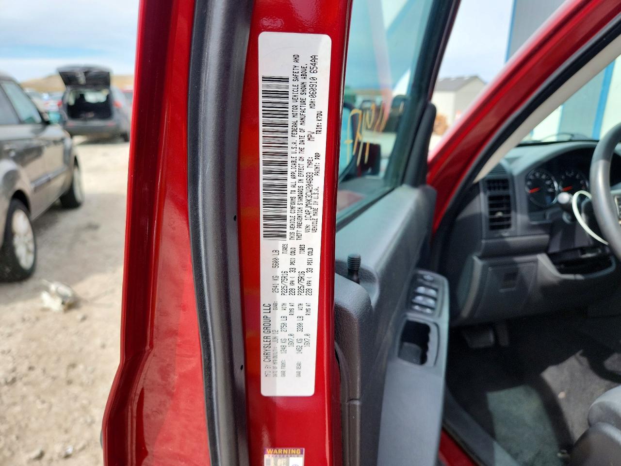 2012 Jeep Liberty Sport Red vin: 1C4PJMAK3CW204683