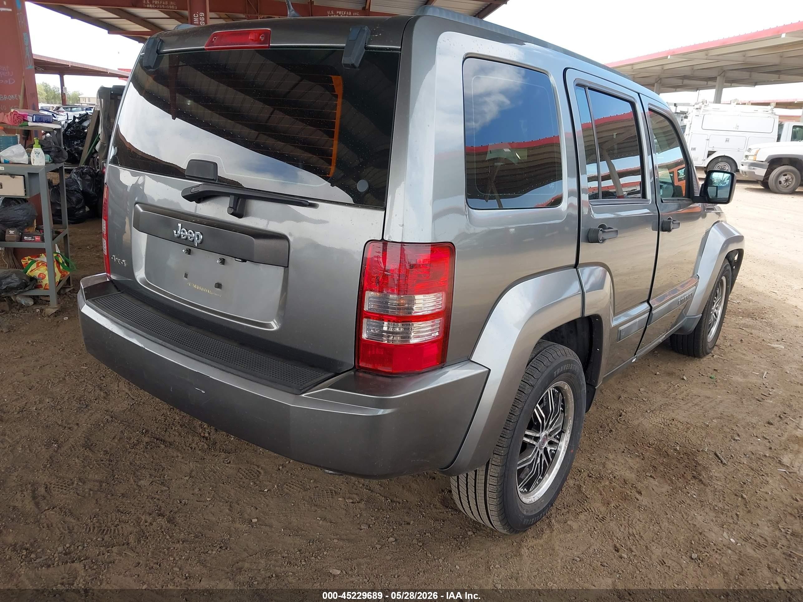 2012 Jeep Liberty Sport Gray vin: 1C4PJMAK3CW209205