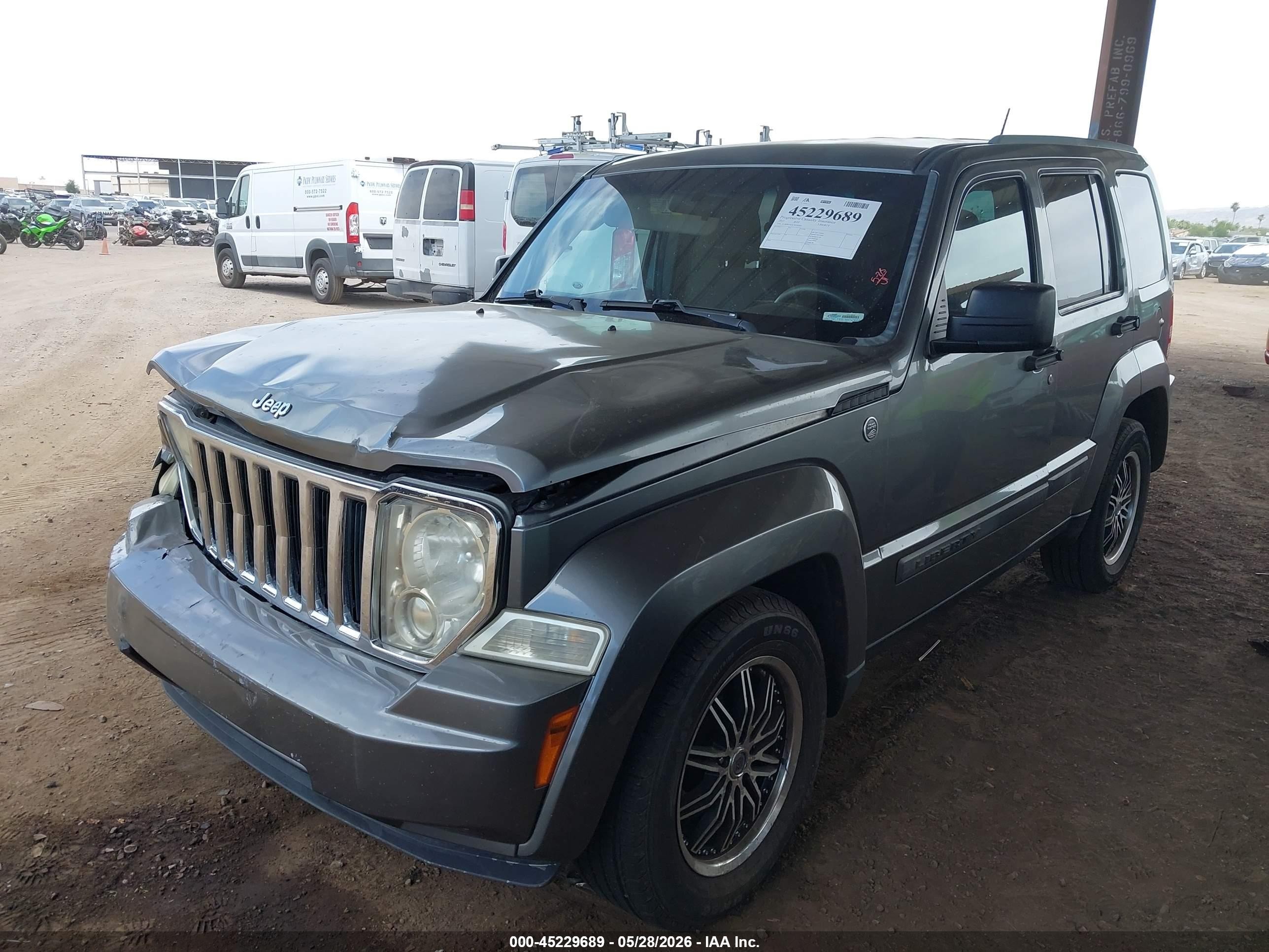 2012 Jeep Liberty Sport Gray vin: 1C4PJMAK3CW209205