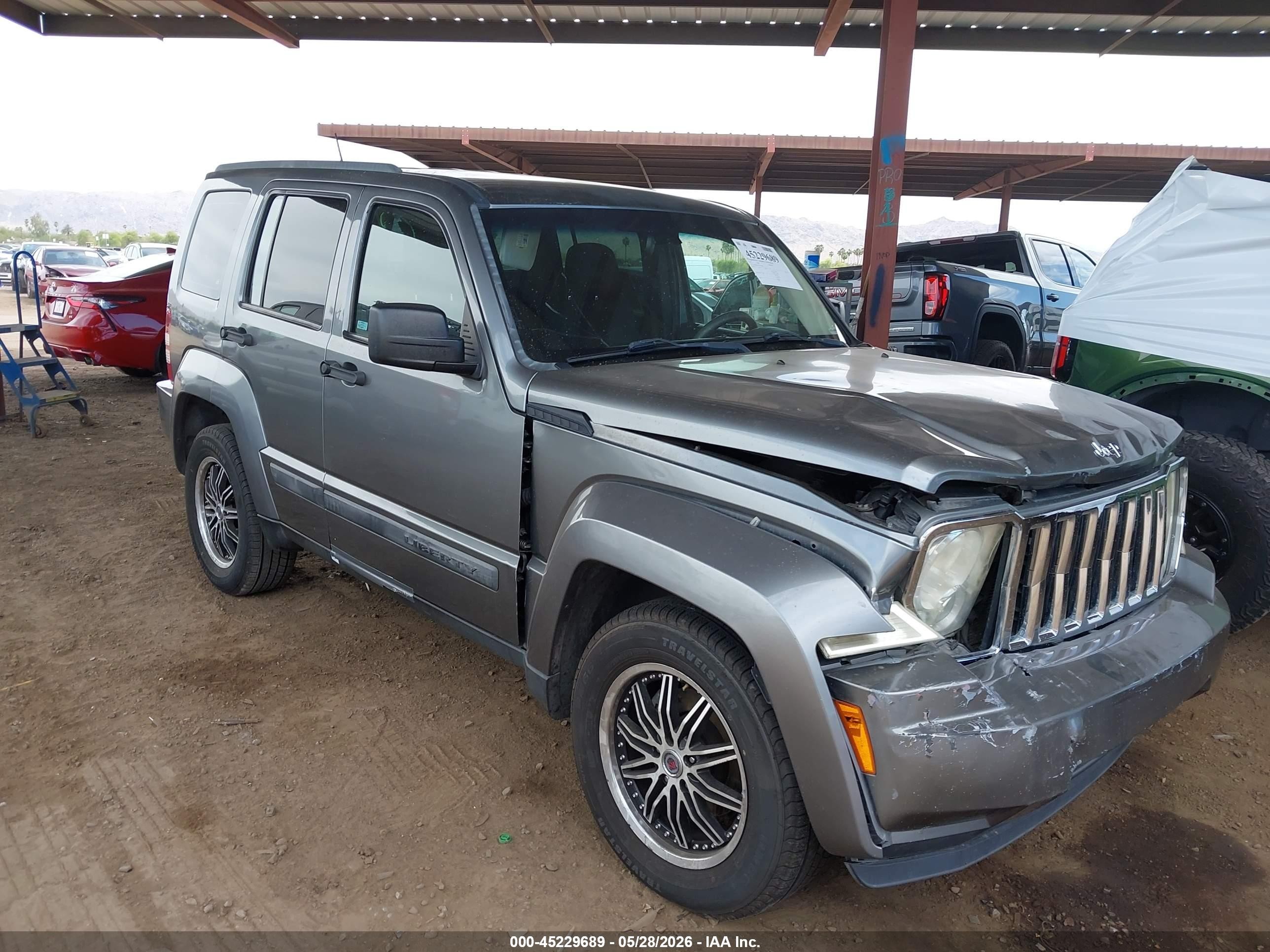 2012 Jeep Liberty Sport Gray vin: 1C4PJMAK3CW209205