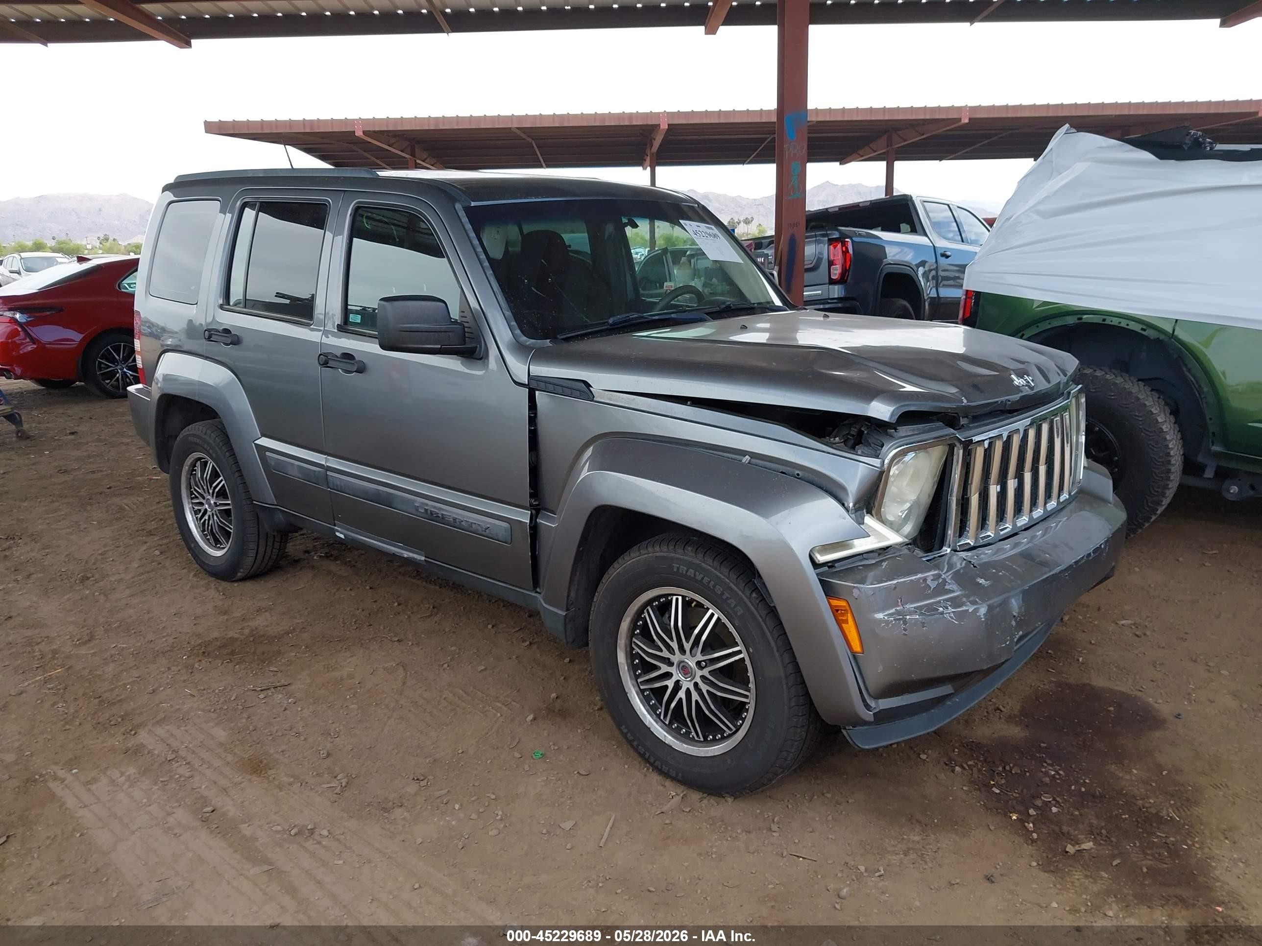 2012 Jeep Liberty Sport Gray vin: 1C4PJMAK3CW209205