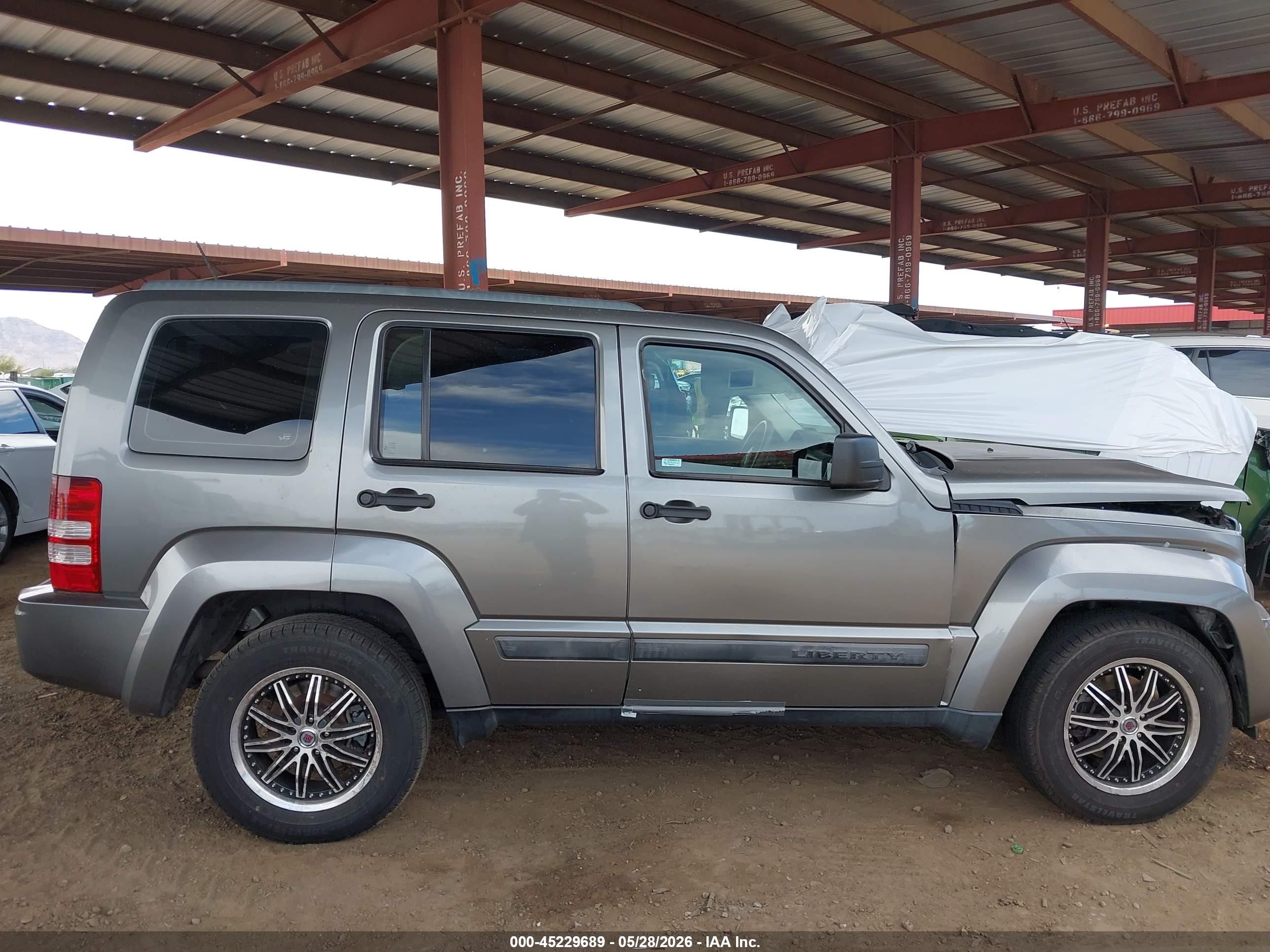 2012 Jeep Liberty Sport Gray vin: 1C4PJMAK3CW209205