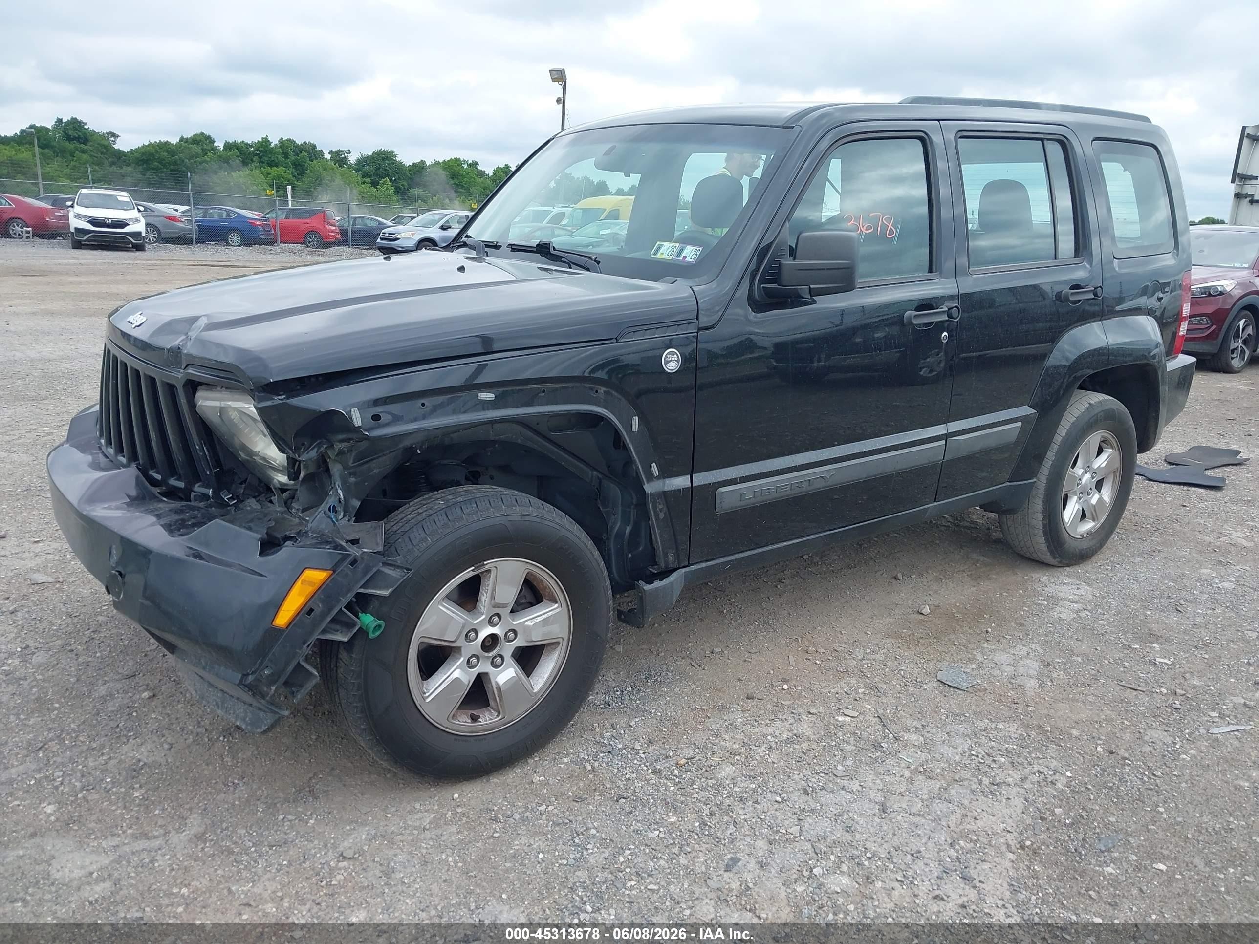 2012 Jeep Liberty Sport Black vin: 1C4PJMAK4CW138144