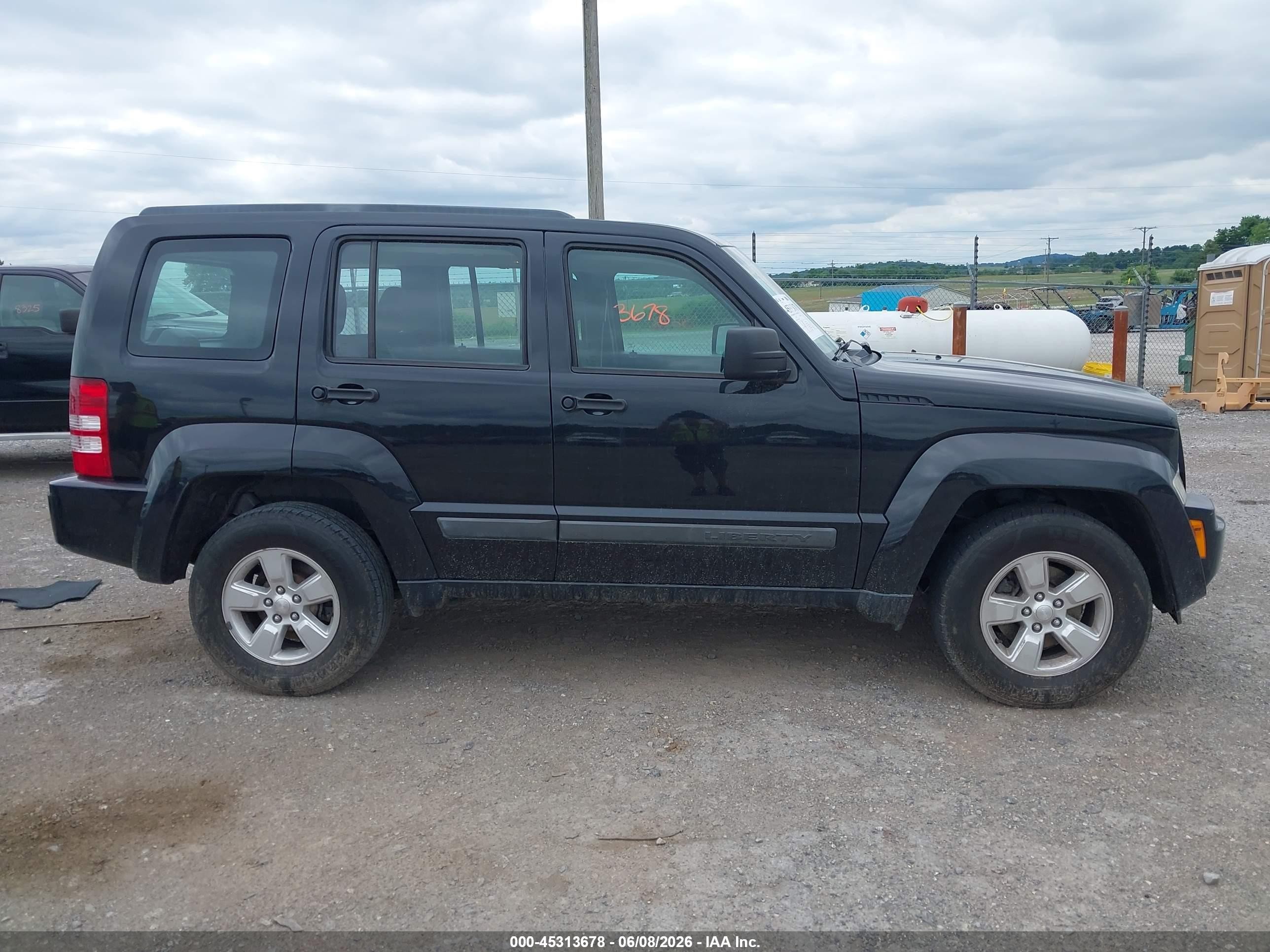 2012 Jeep Liberty Sport Black vin: 1C4PJMAK4CW138144