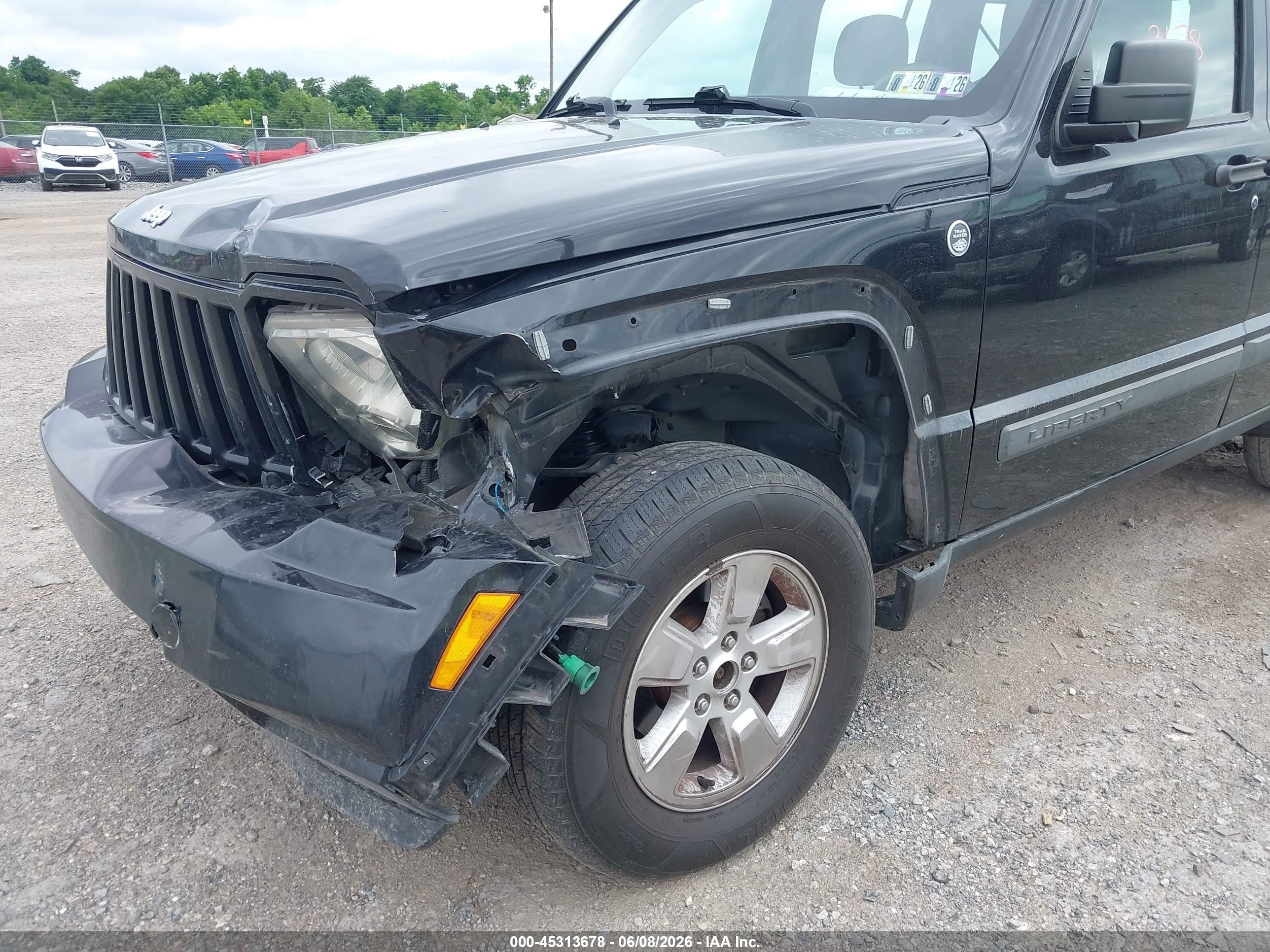2012 Jeep Liberty Sport Black vin: 1C4PJMAK4CW138144