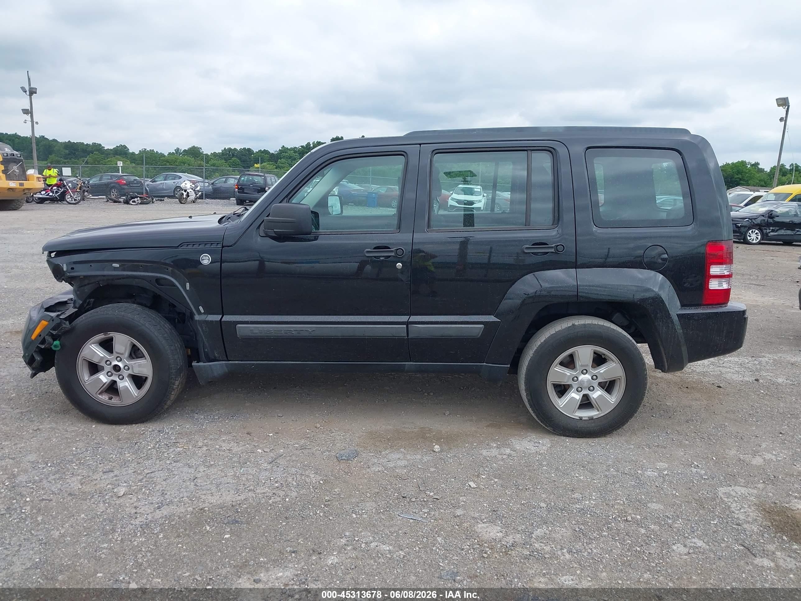 2012 Jeep Liberty Sport Black vin: 1C4PJMAK4CW138144