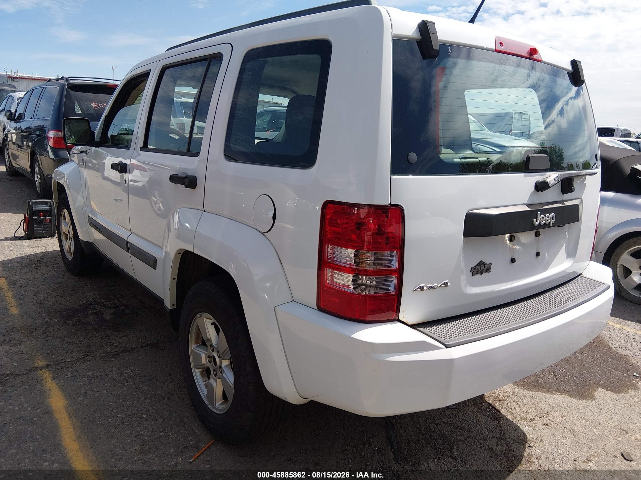 2012 Jeep Liberty Sport White vin: 1C4PJMAK4CW143876