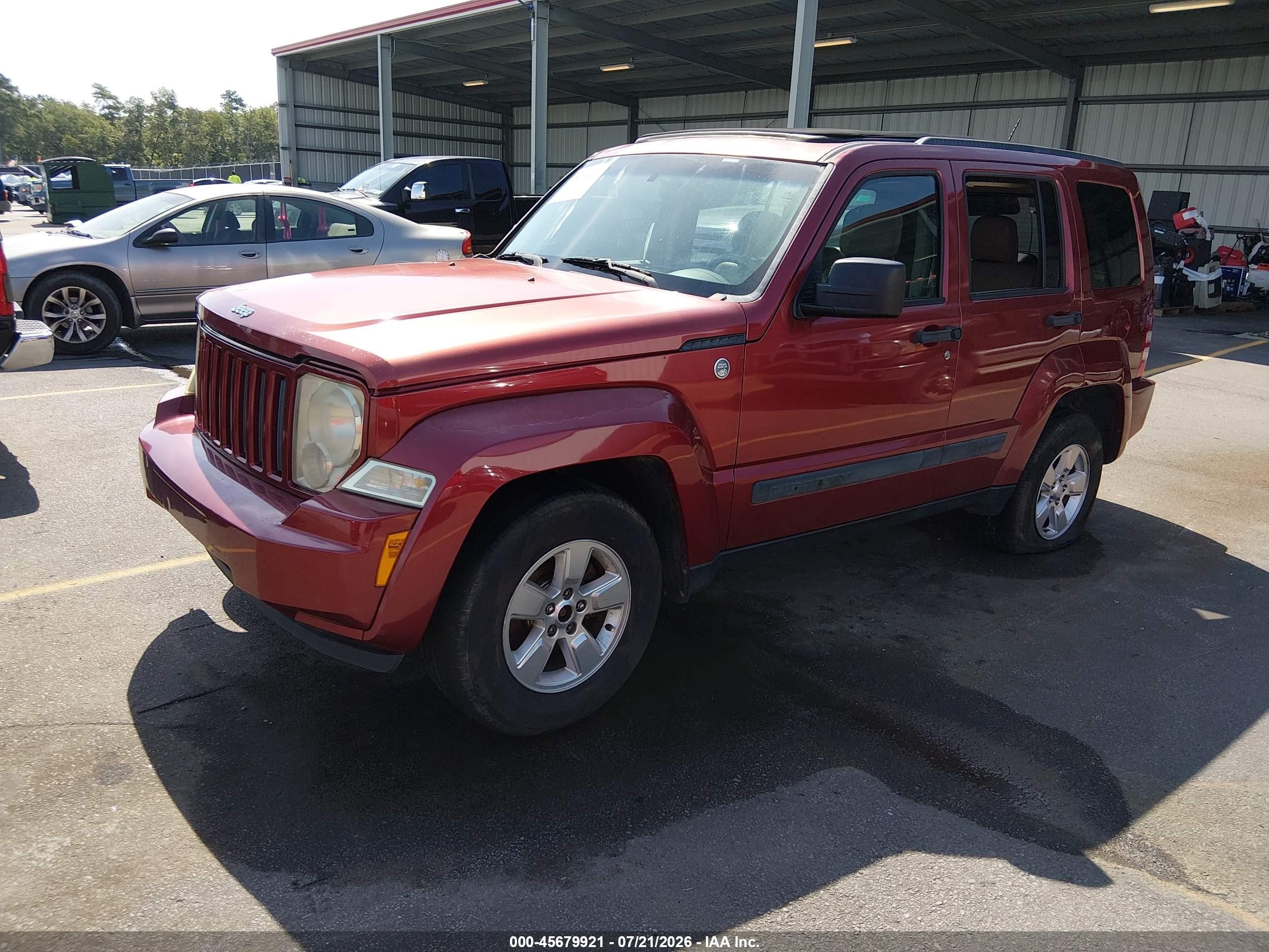2012 Jeep Liberty Sport Бордовый vin: 1C4PJMAK4CW146583