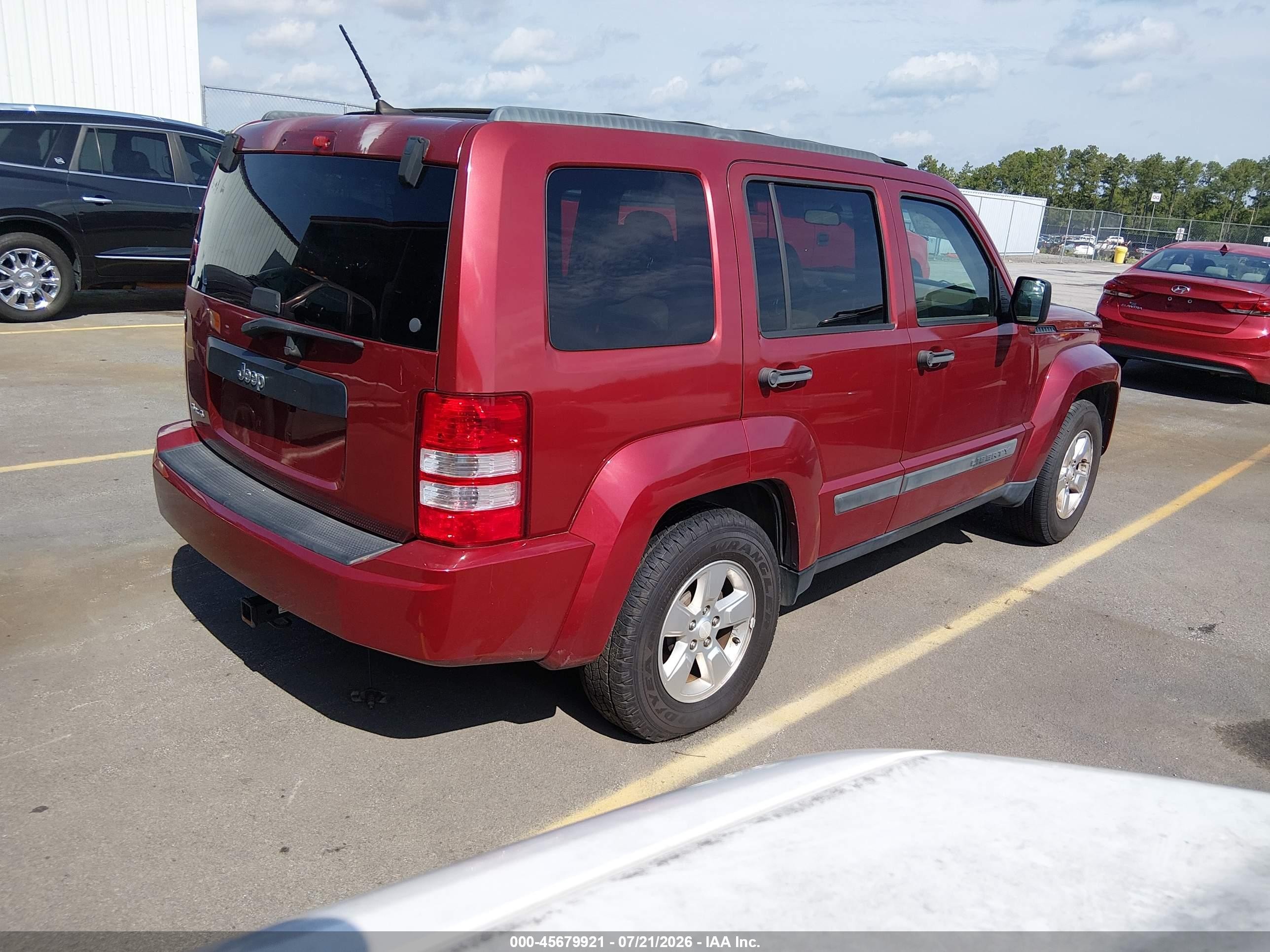 2012 Jeep Liberty Sport Бордовый vin: 1C4PJMAK4CW146583