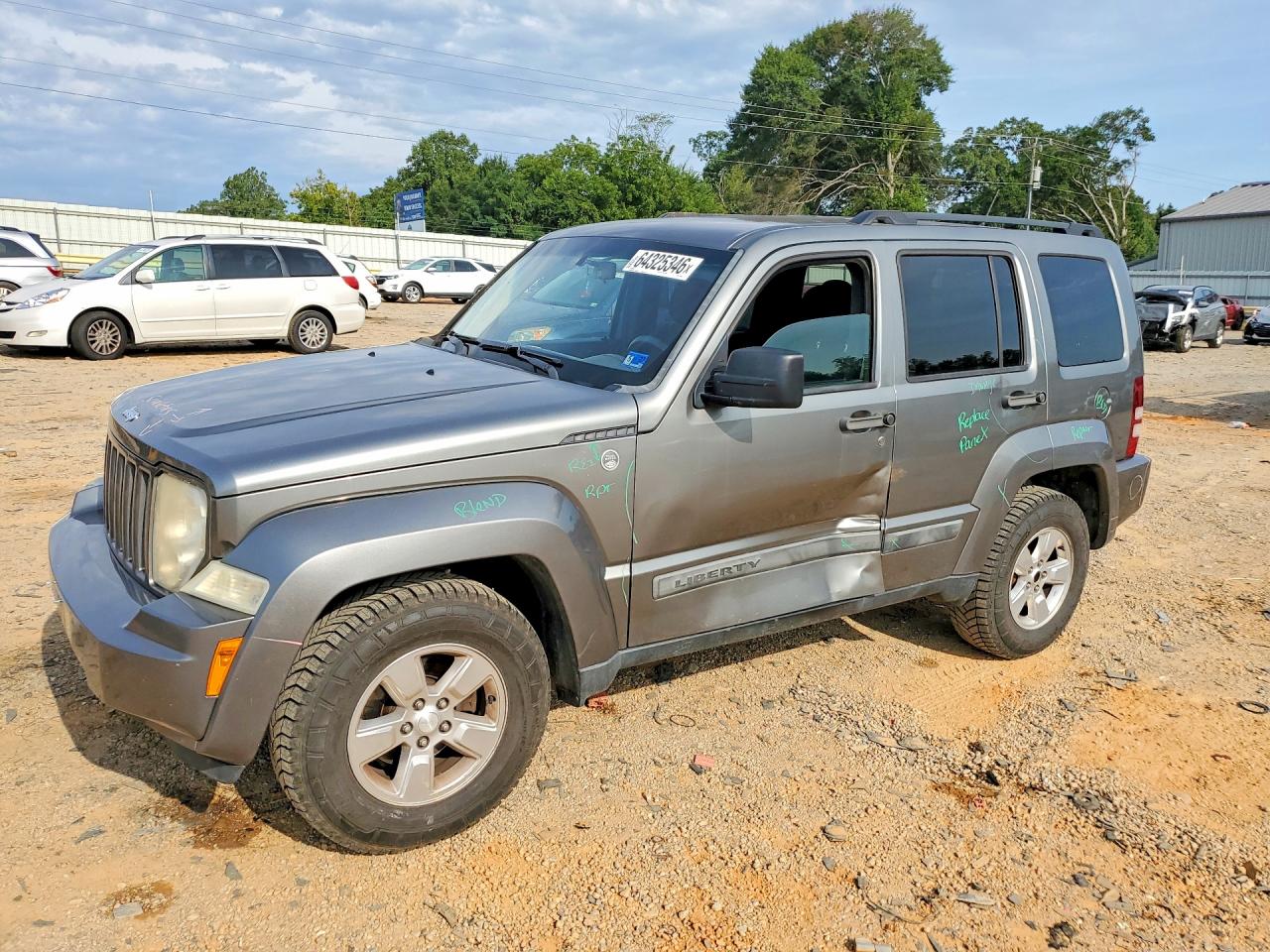 2012 Jeep Liberty Sport Gray vin: 1C4PJMAK4CW165442