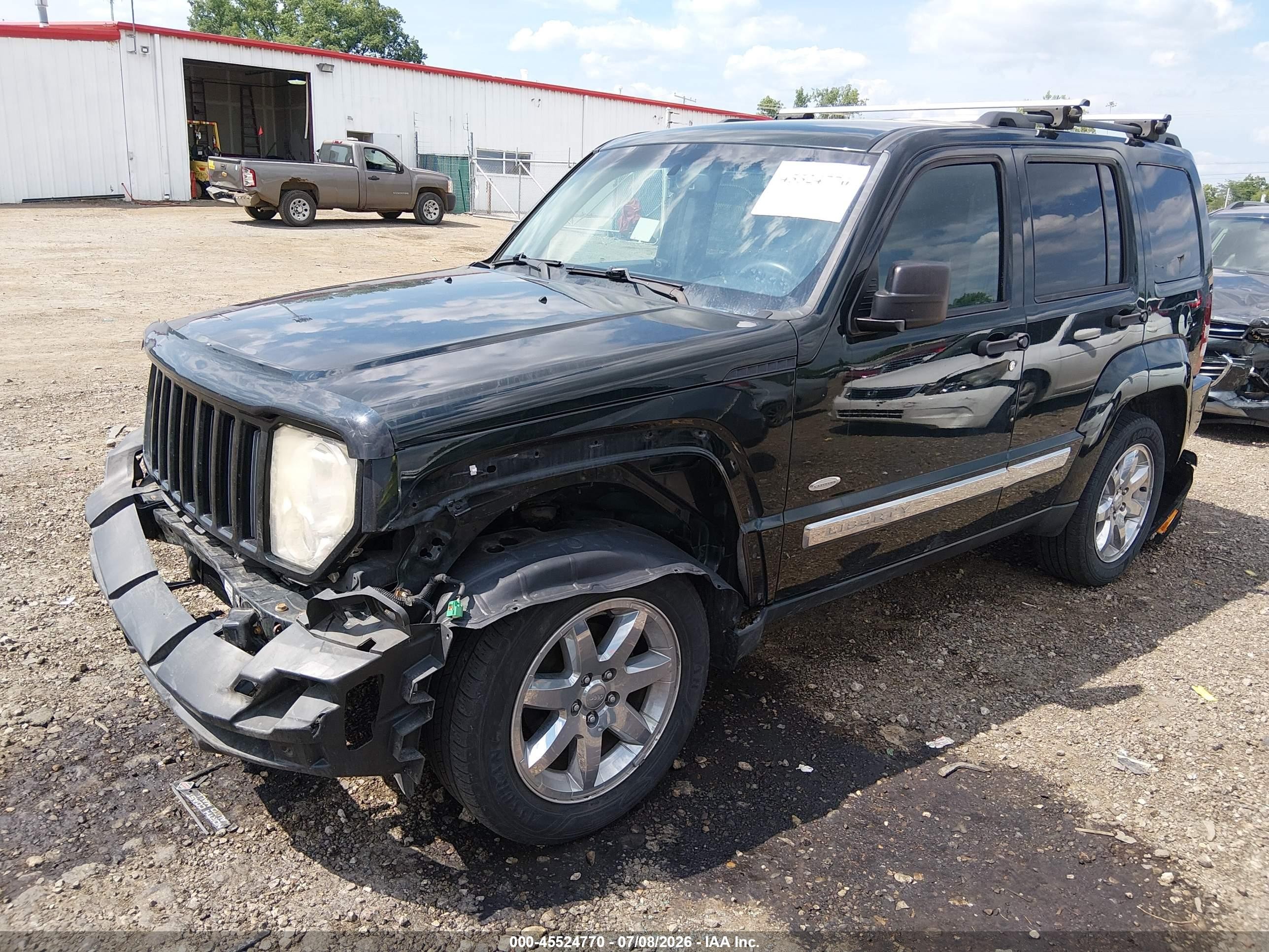 2012 Jeep Liberty Sport Black vin: 1C4PJMAK4CW167658