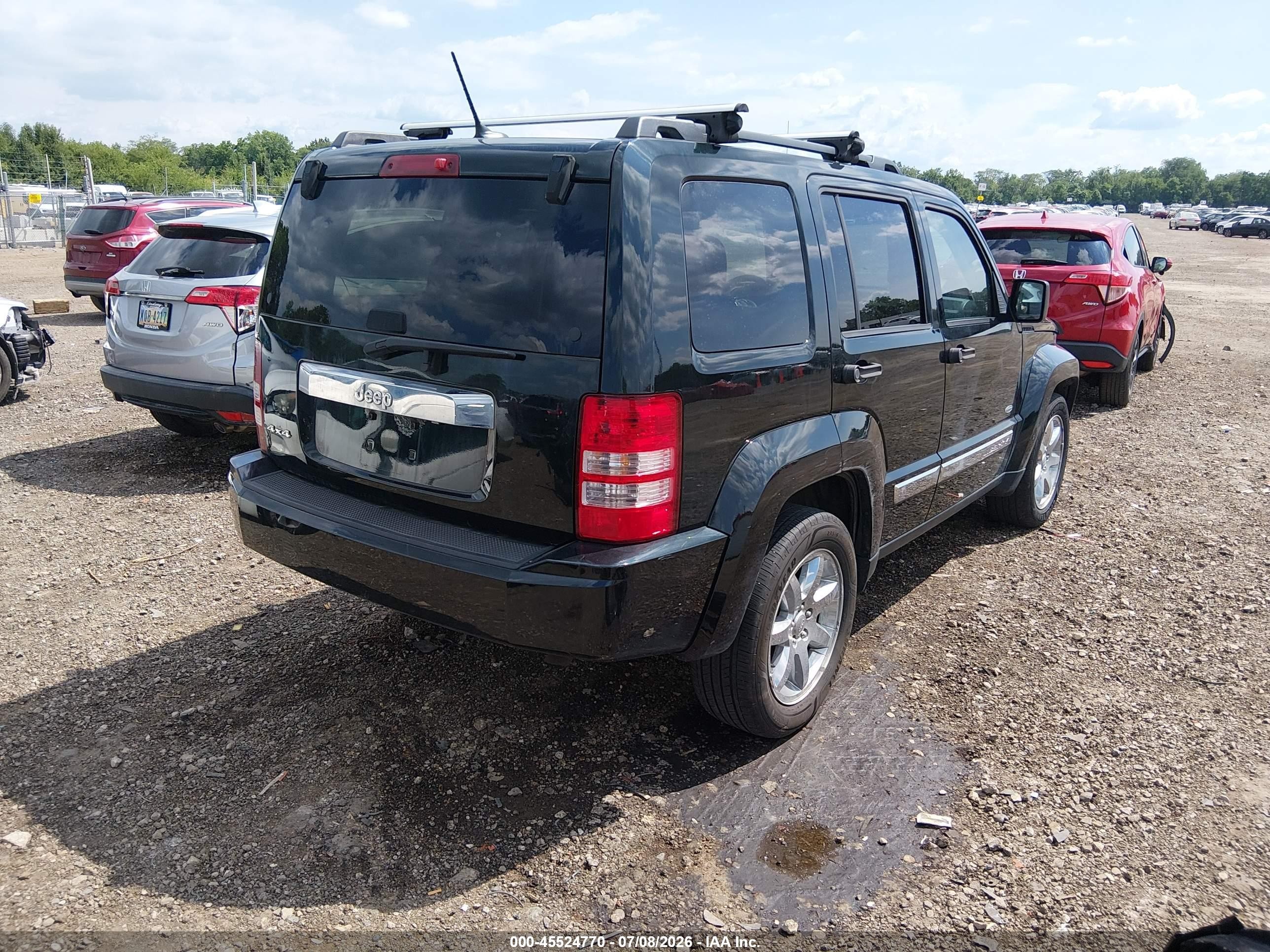 2012 Jeep Liberty Sport Black vin: 1C4PJMAK4CW167658
