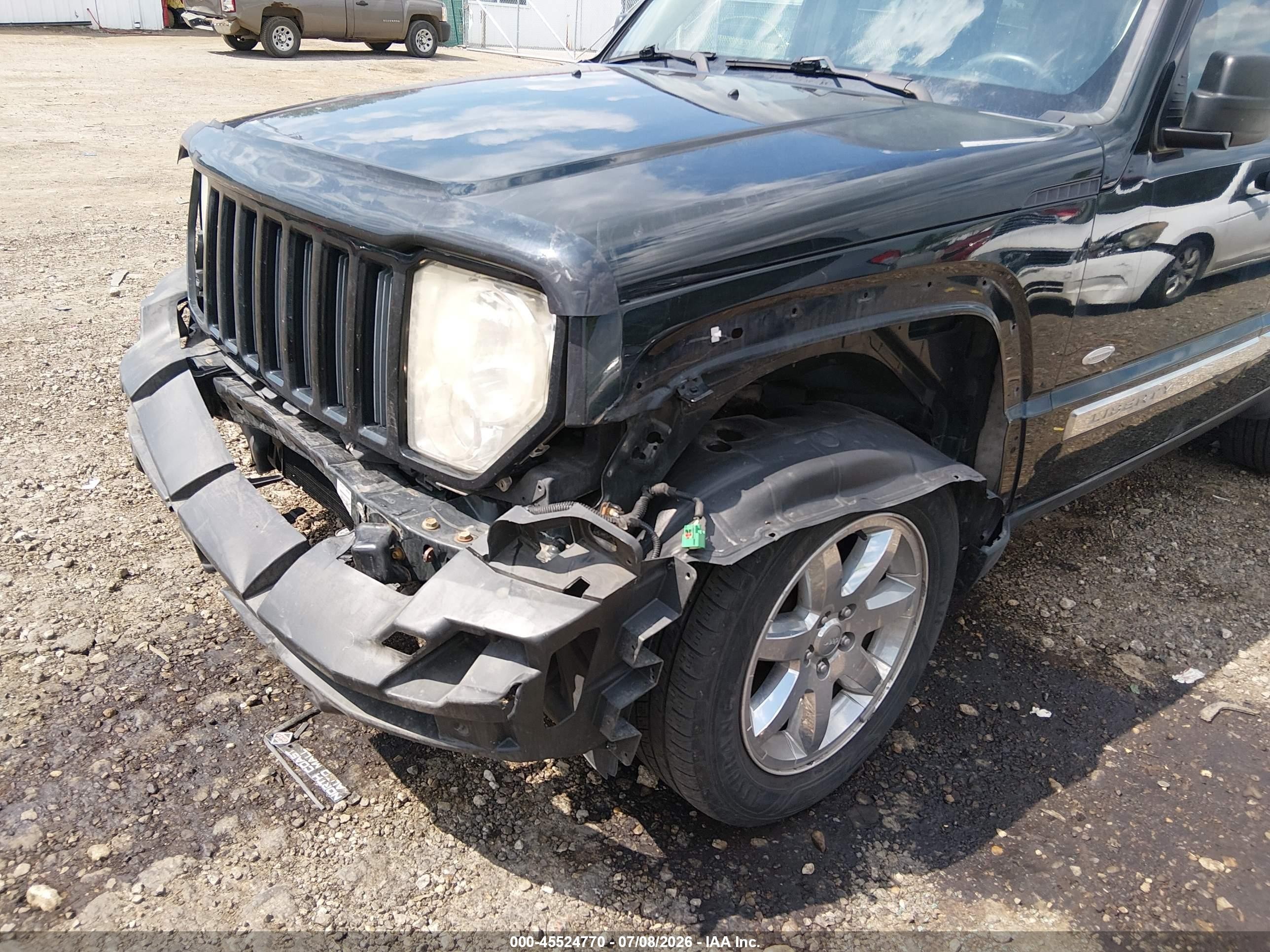 2012 Jeep Liberty Sport Black vin: 1C4PJMAK4CW167658