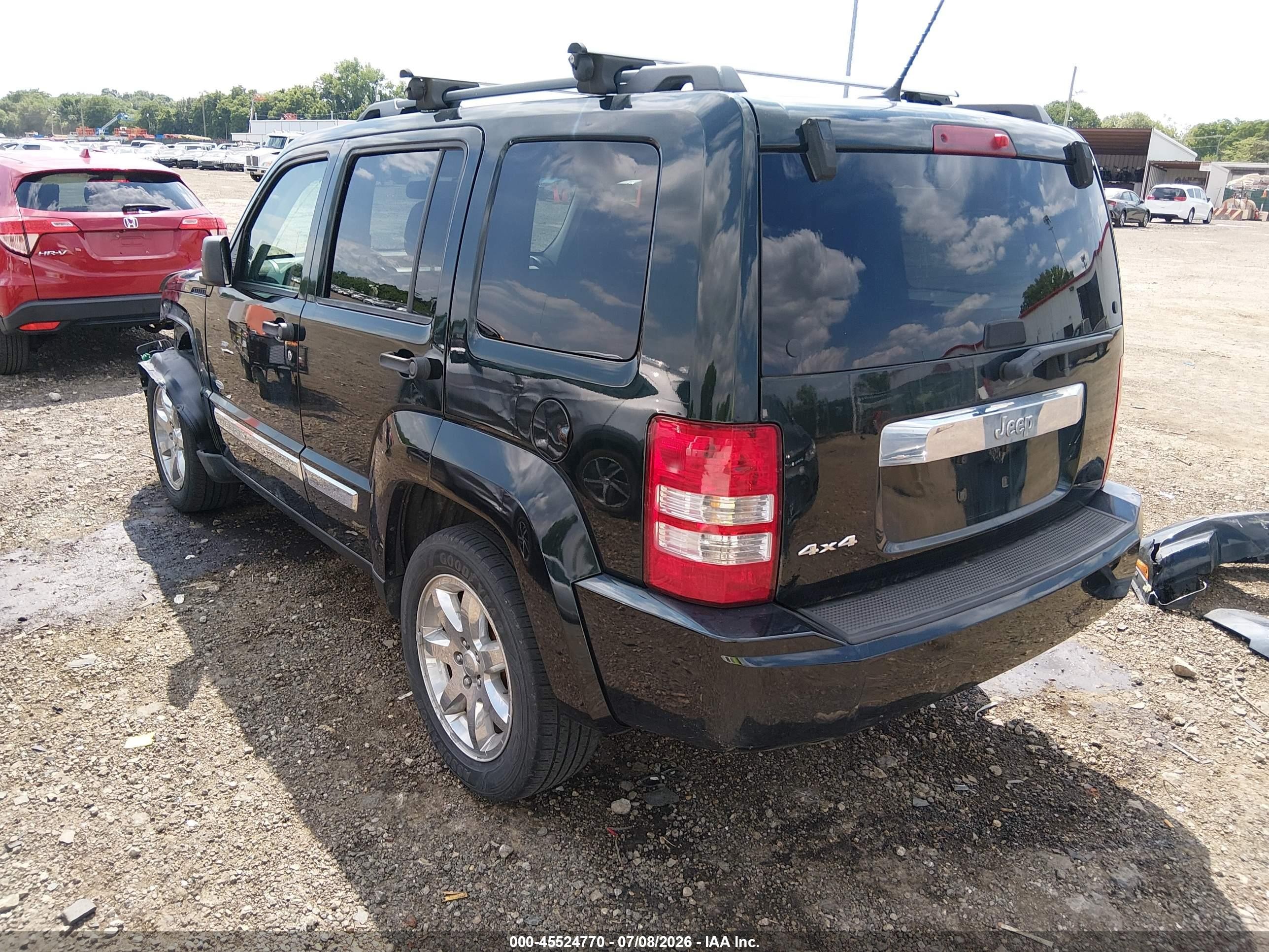 2012 Jeep Liberty Sport Black vin: 1C4PJMAK4CW167658