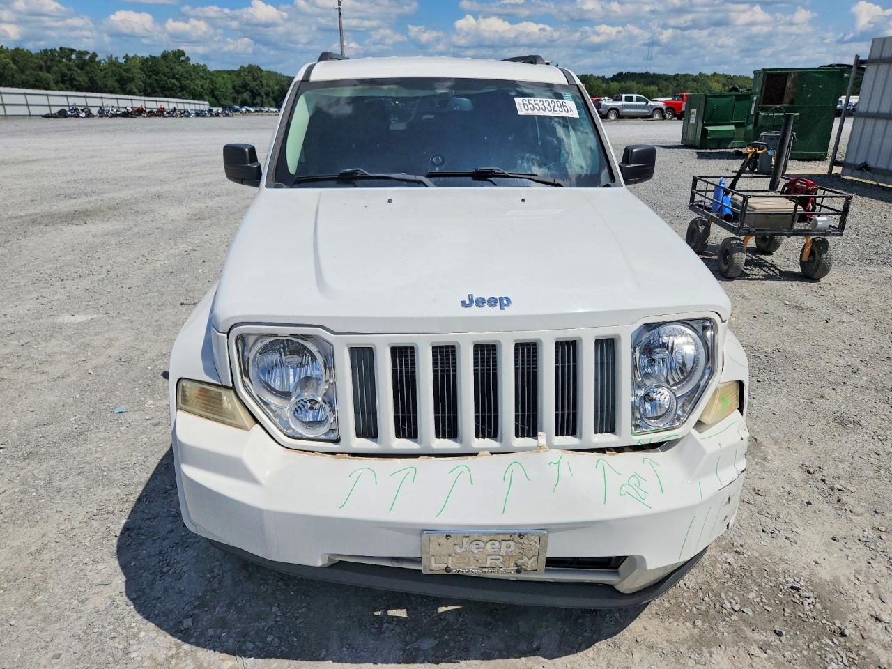 2012 Jeep Liberty Sport White vin: 1C4PJMAK4CW182399