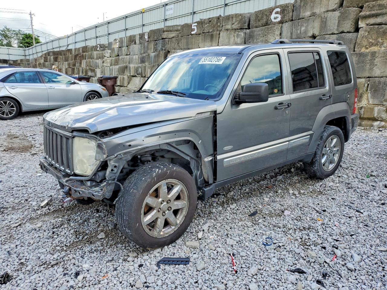 2012 Jeep Liberty Sport Gray vin: 1C4PJMAK4CW204501